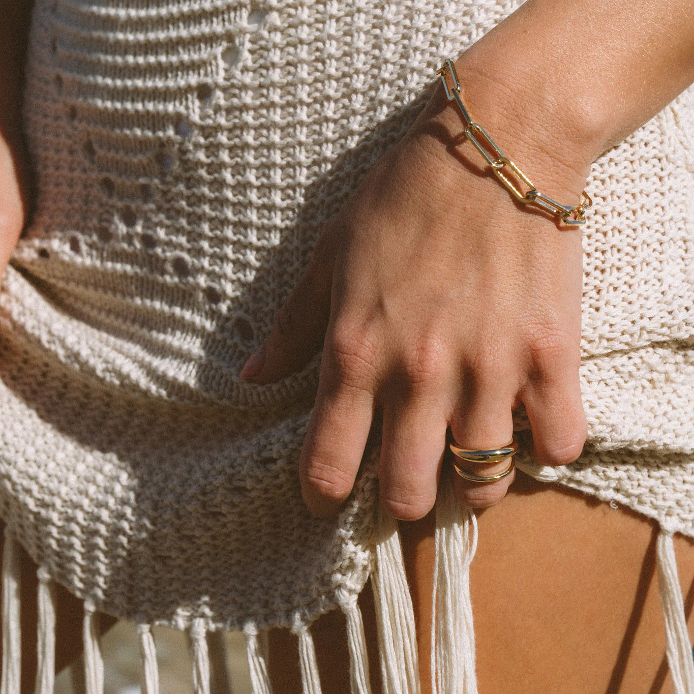Allegra Paperclip Bracelet - Image 5