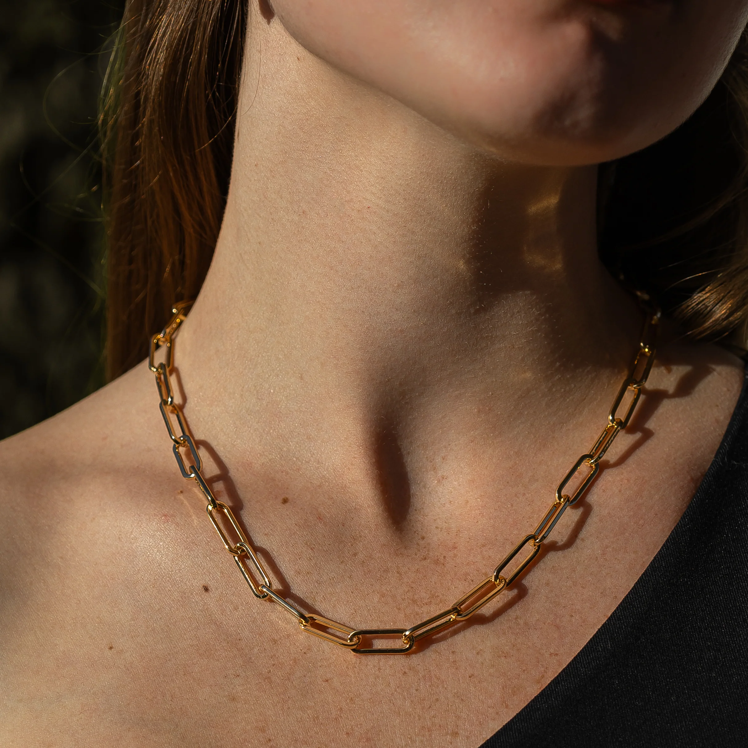 Allegra Paperclip Necklace - Image 3