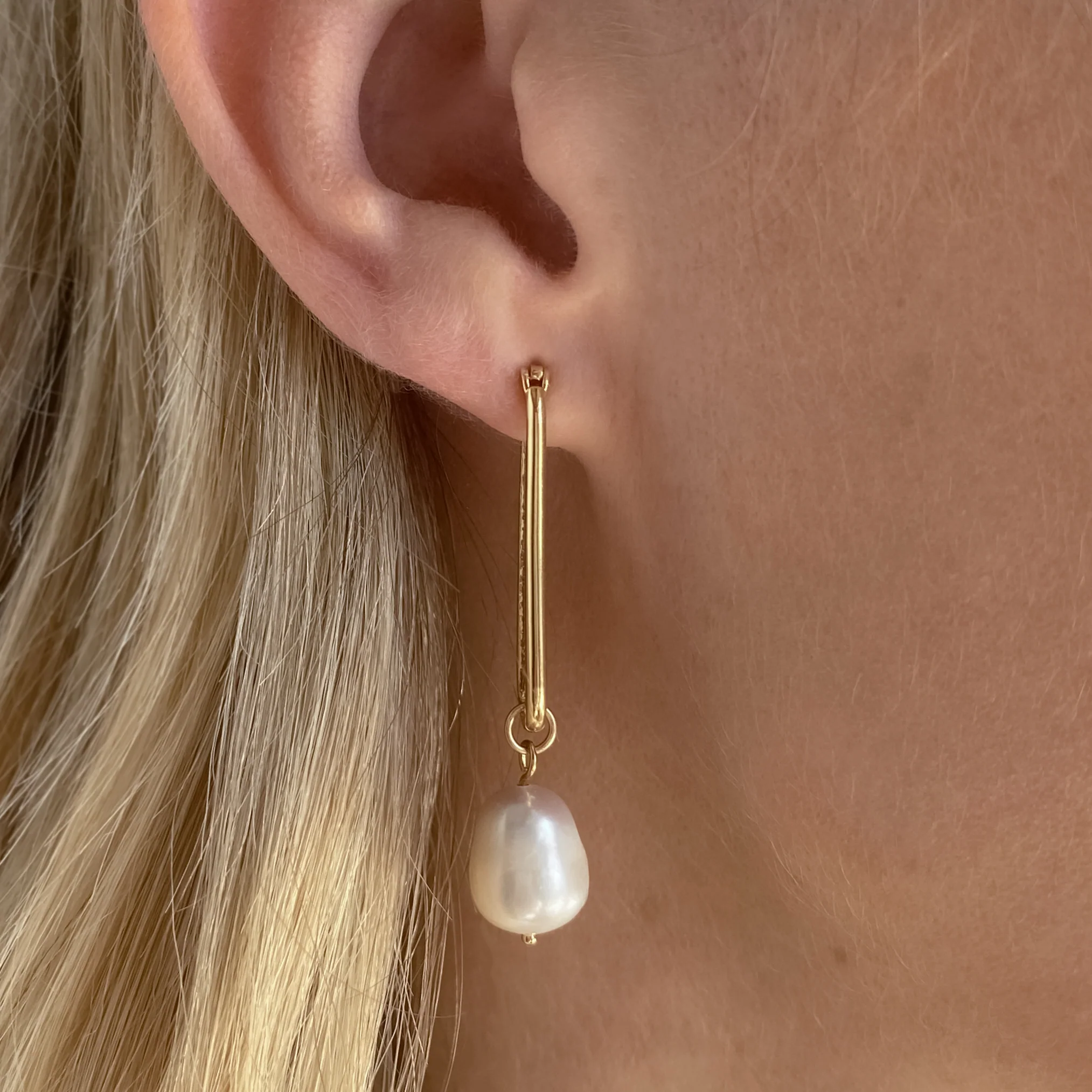 Almost Famous Silver Hoop Earrings - Image 3