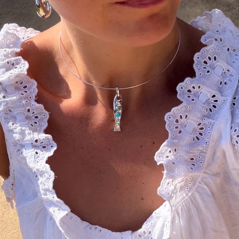 Amalfi Fish Choker Necklace - Image 3
