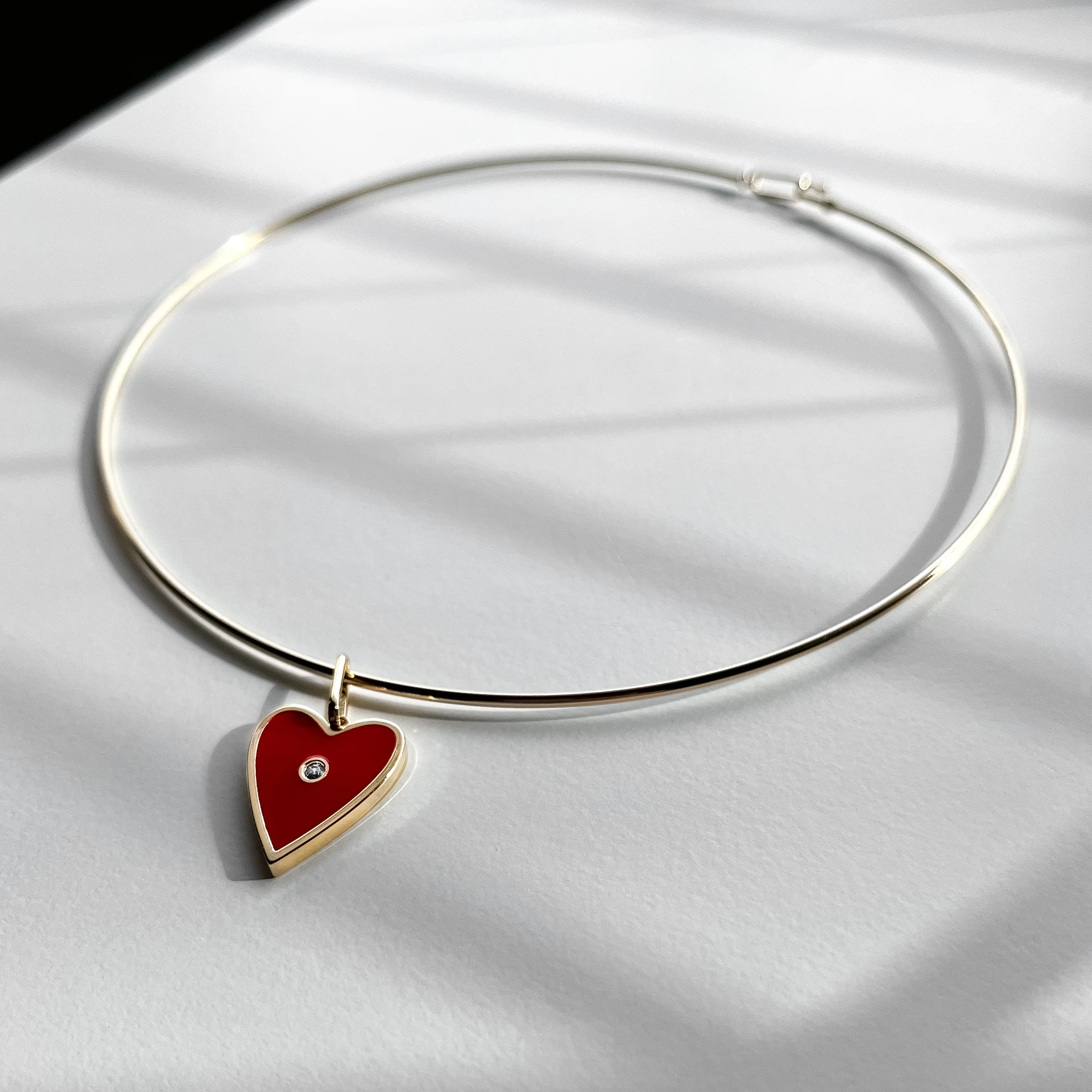 Amaya Red Enamel Heart - Image 11