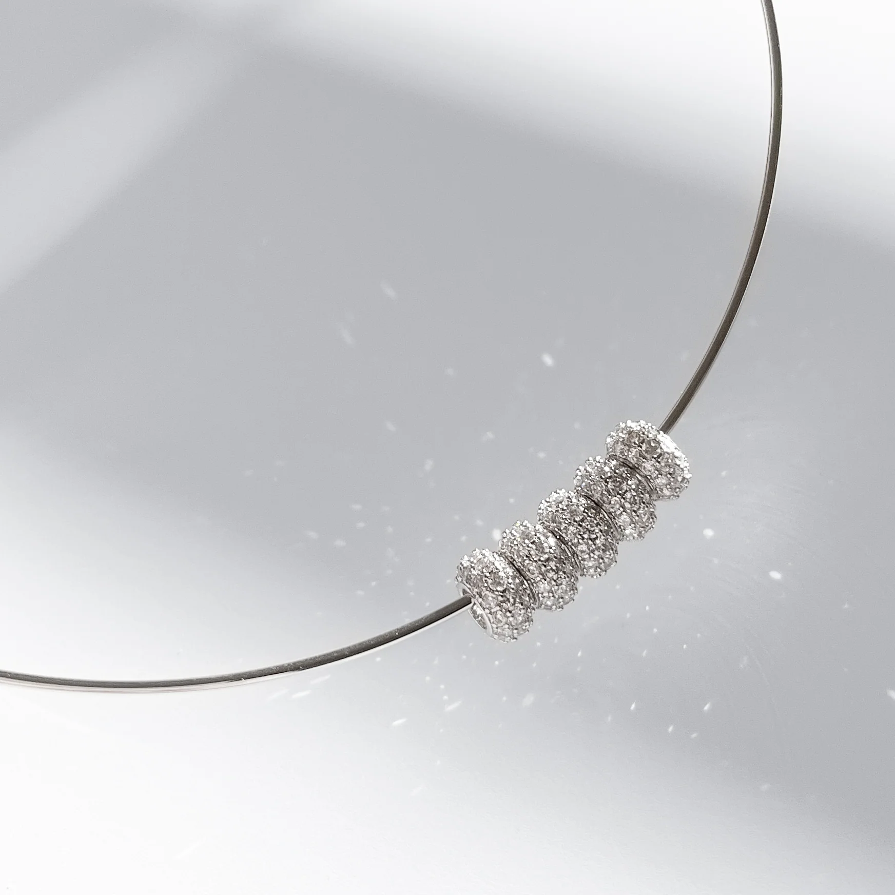 Astra Pavé Silver Bead - Image 5