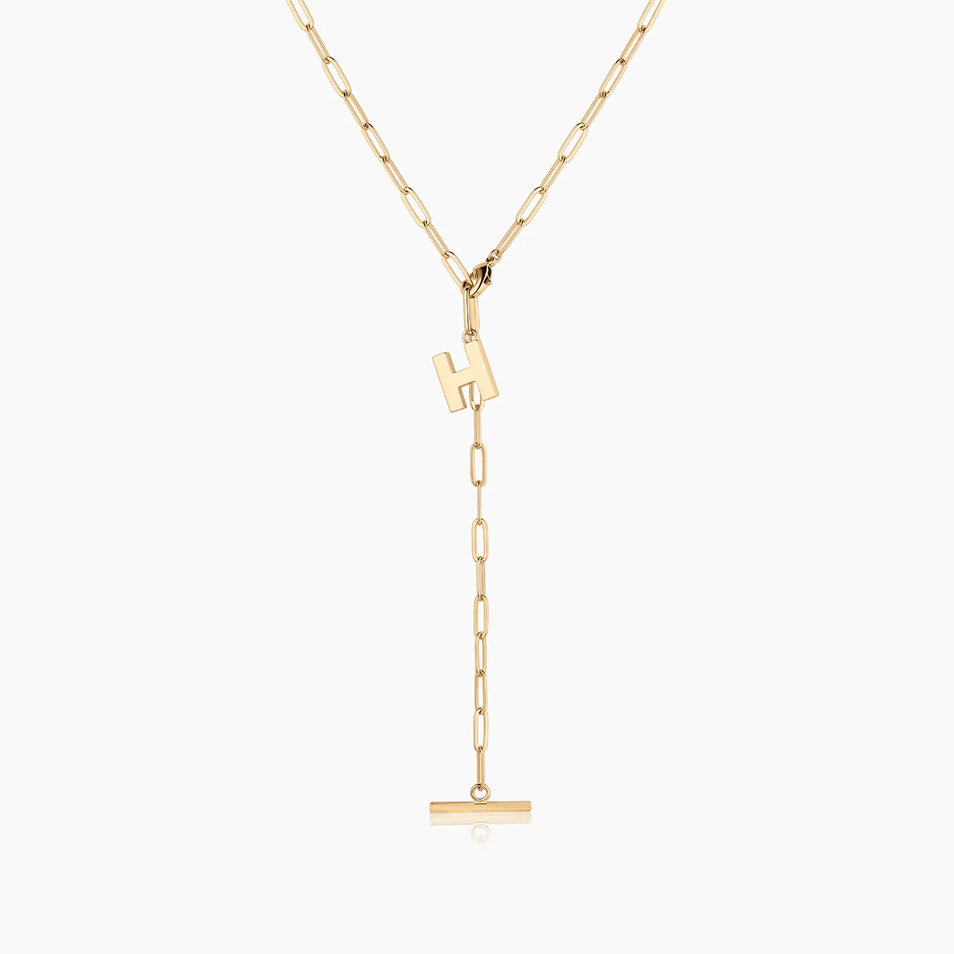 Be You Initial Lariat Necklace - Image 13