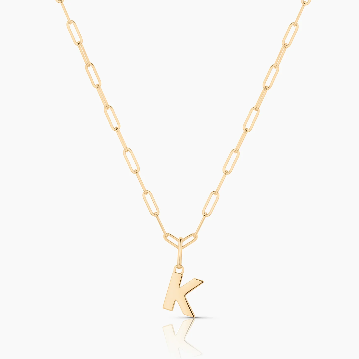 Be You Initial Paperclip Necklace - Image 16