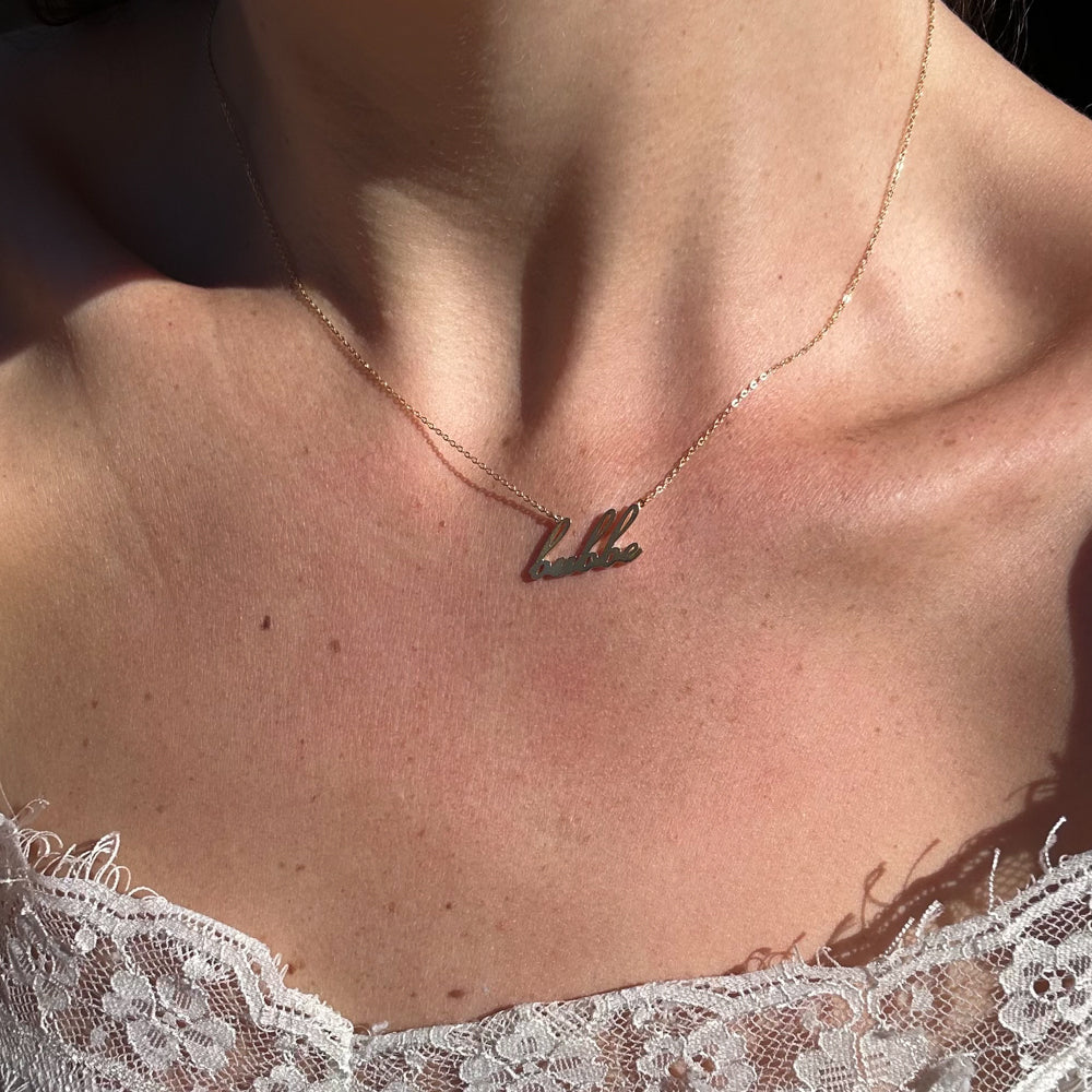 Bubbe Script Necklace - Image 2