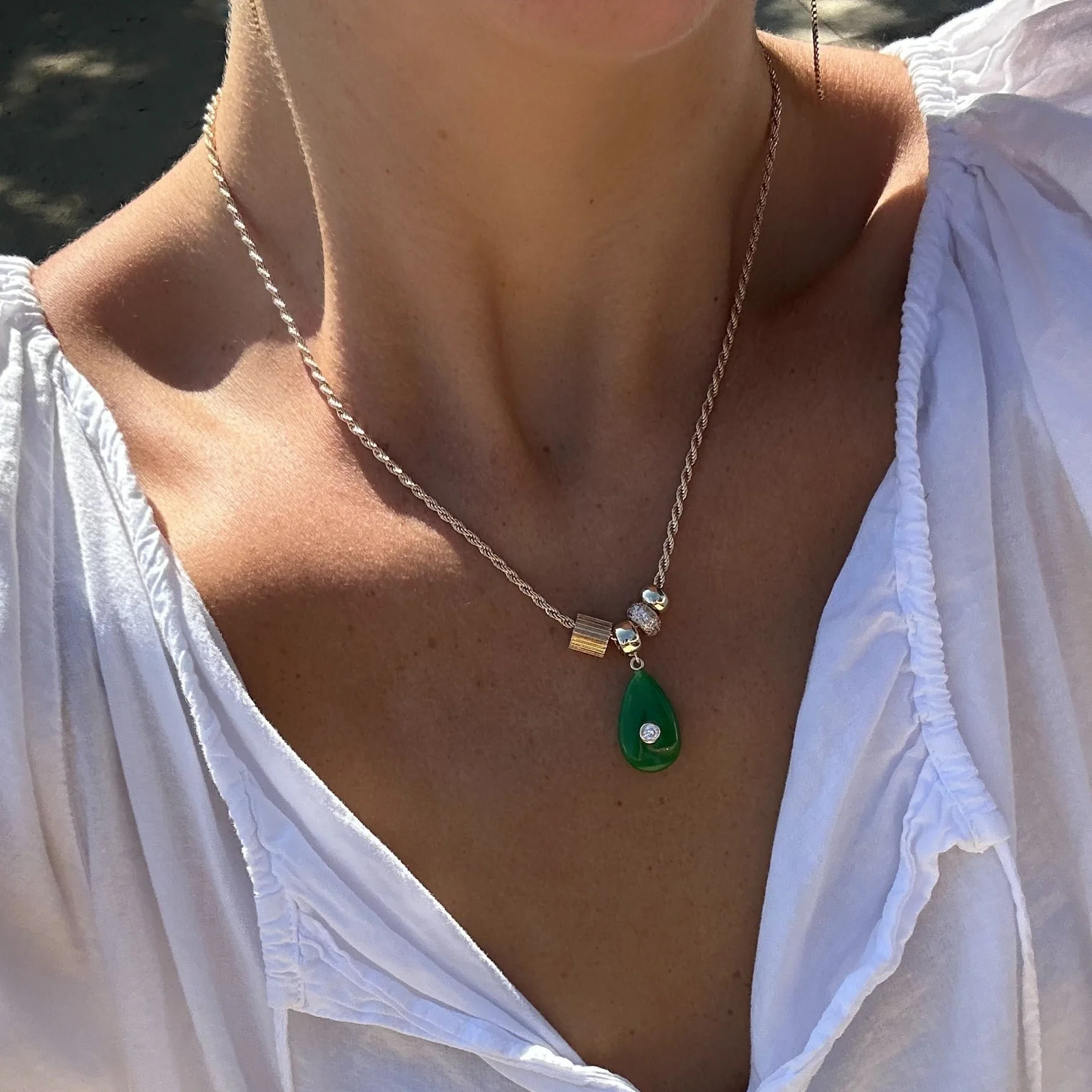 Carlyl Green Jade Necklace - Image 3