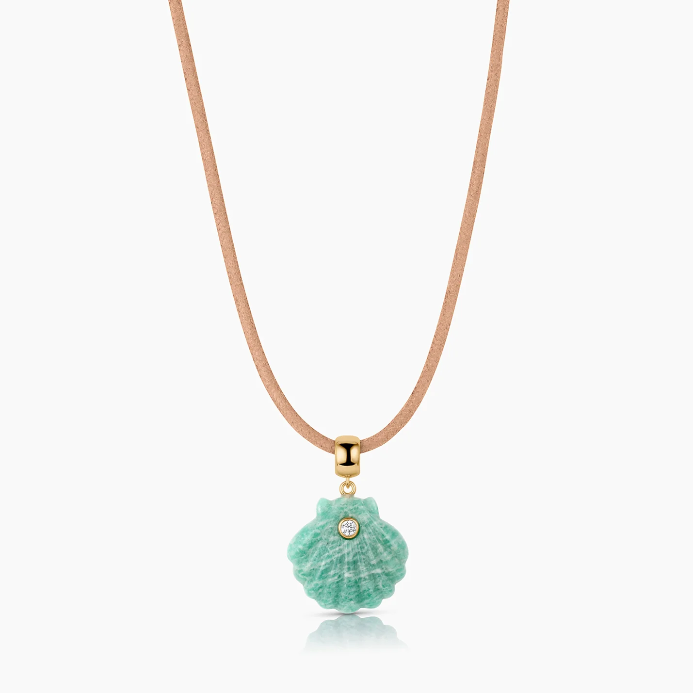 Coquille Amazonite Shell Bail - Image 10
