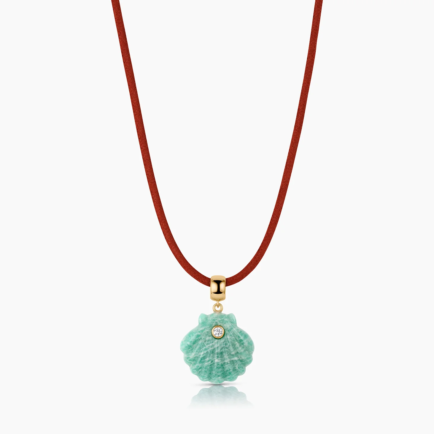 Coquille Amazonite Shell Bail - Image 4