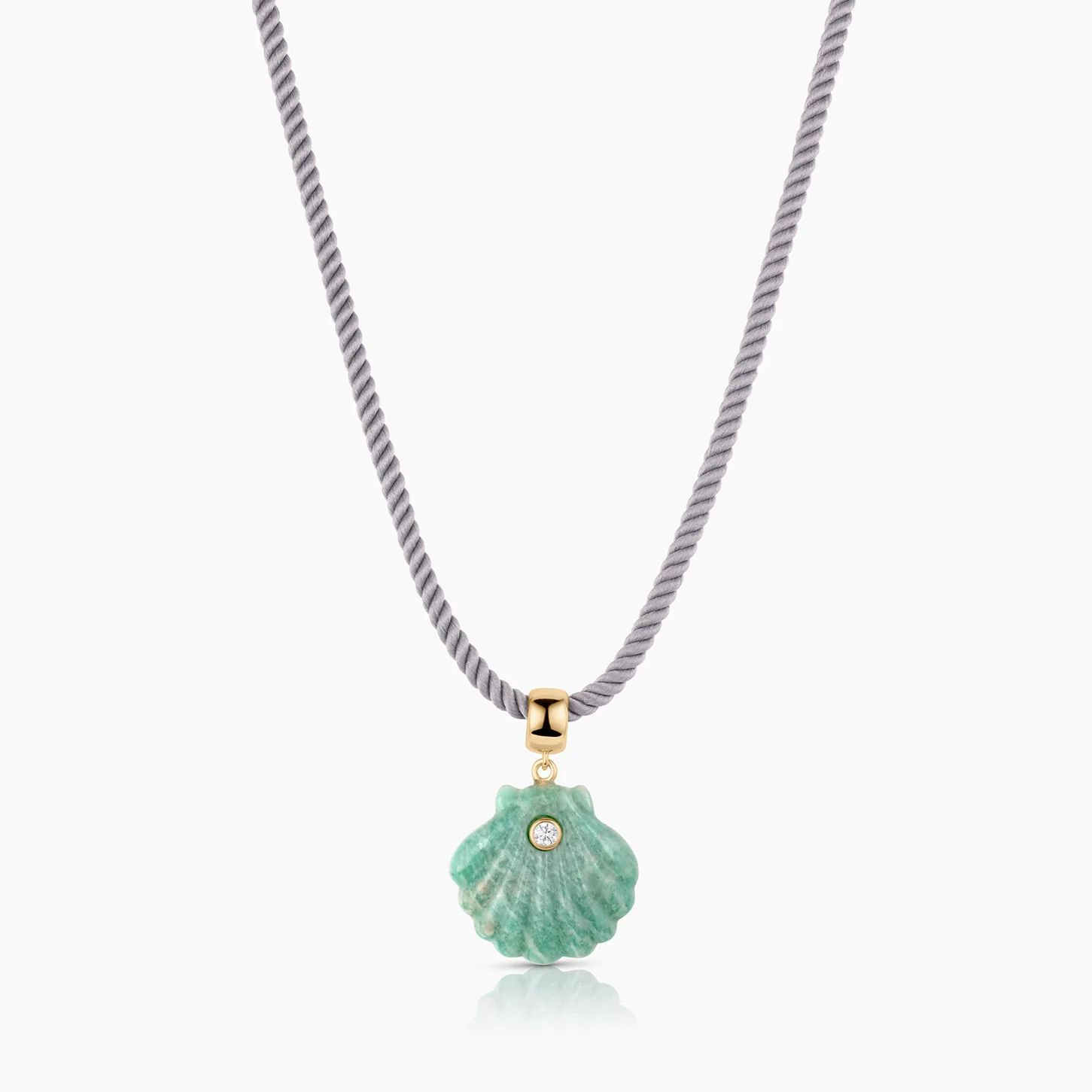 Coquille Amazonite Shell Bail - Image 5