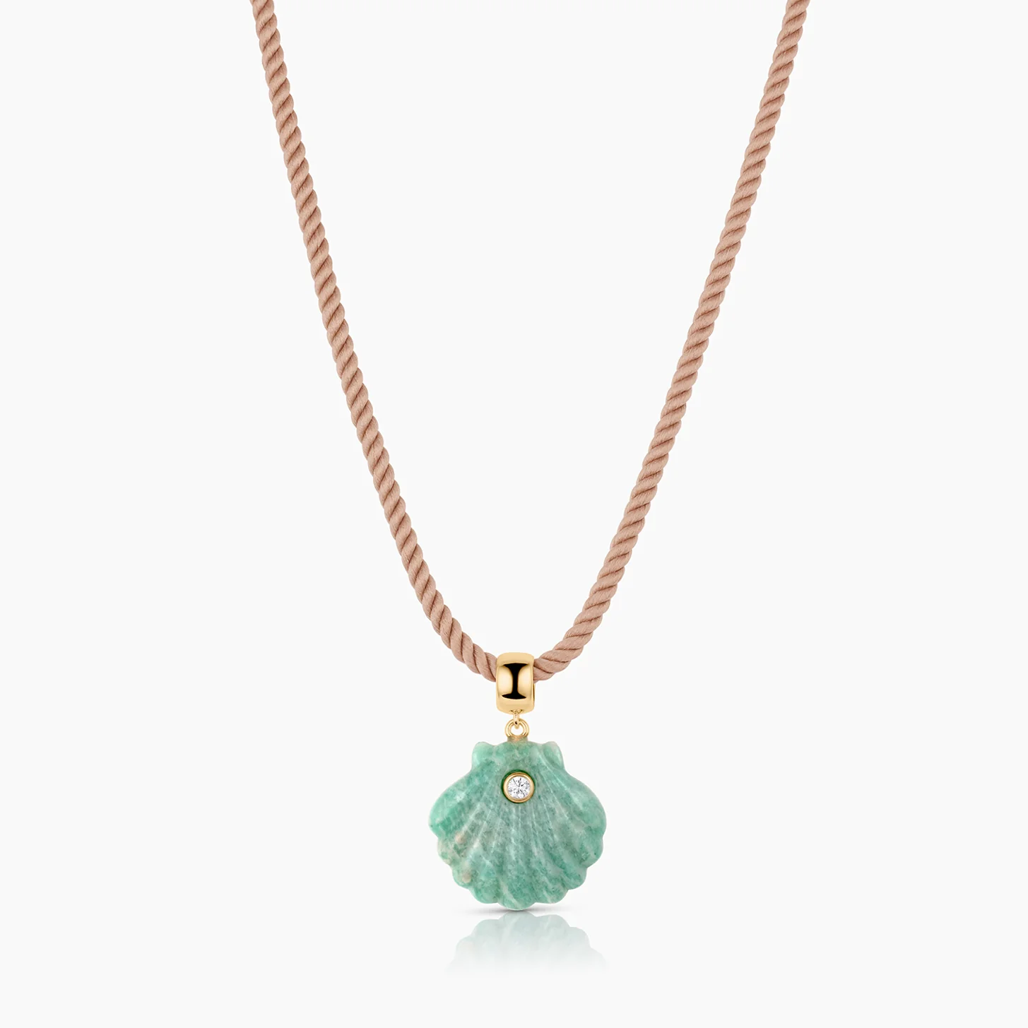 Coquille Amazonite Shell Bail - Image 8