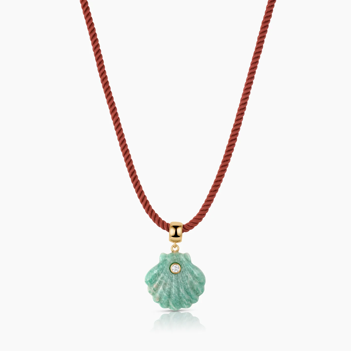 Coquille Amazonite Shell Bail - Image 9