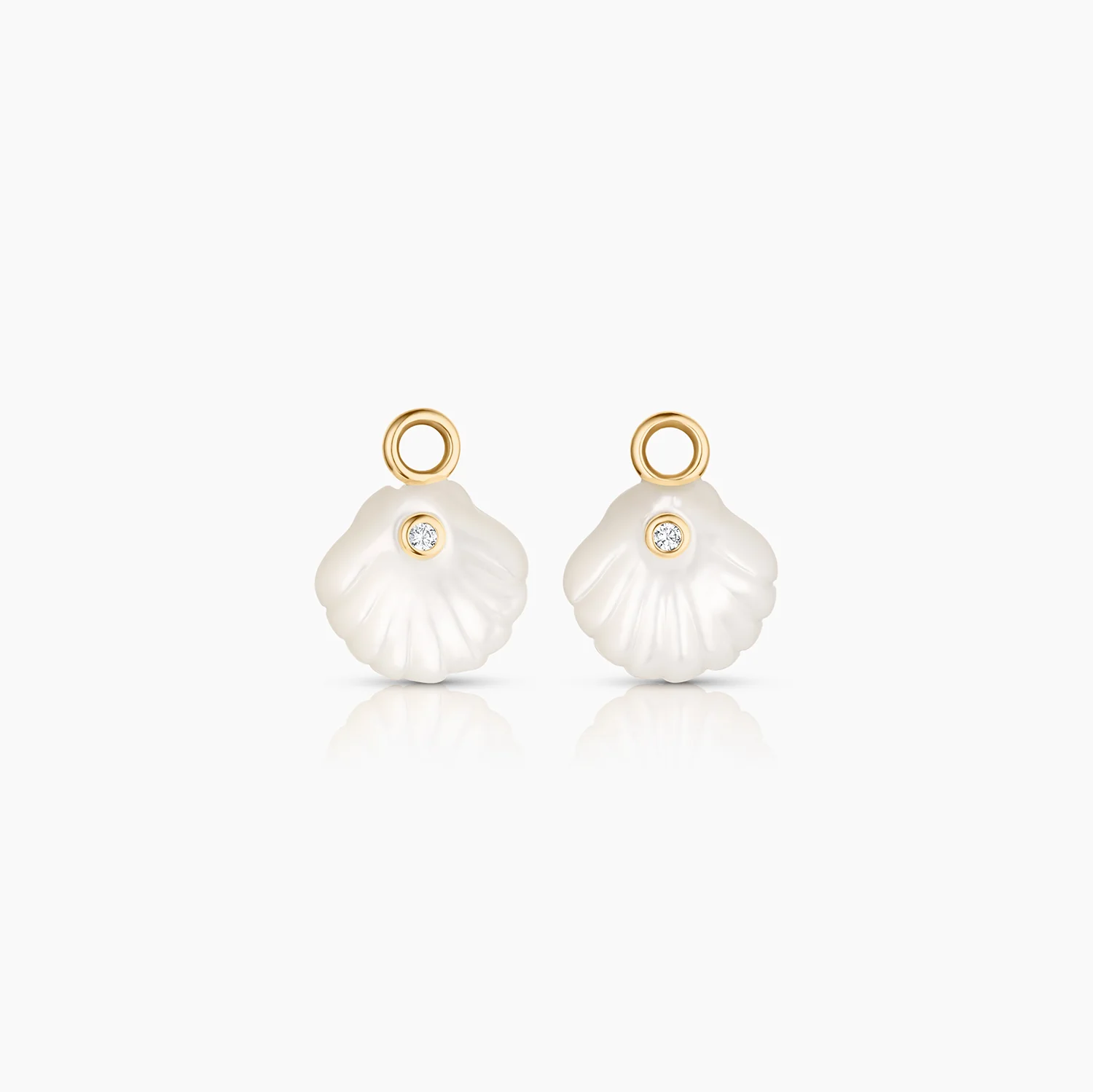 Coquille Mother Of Pearl Shell Earring Charms