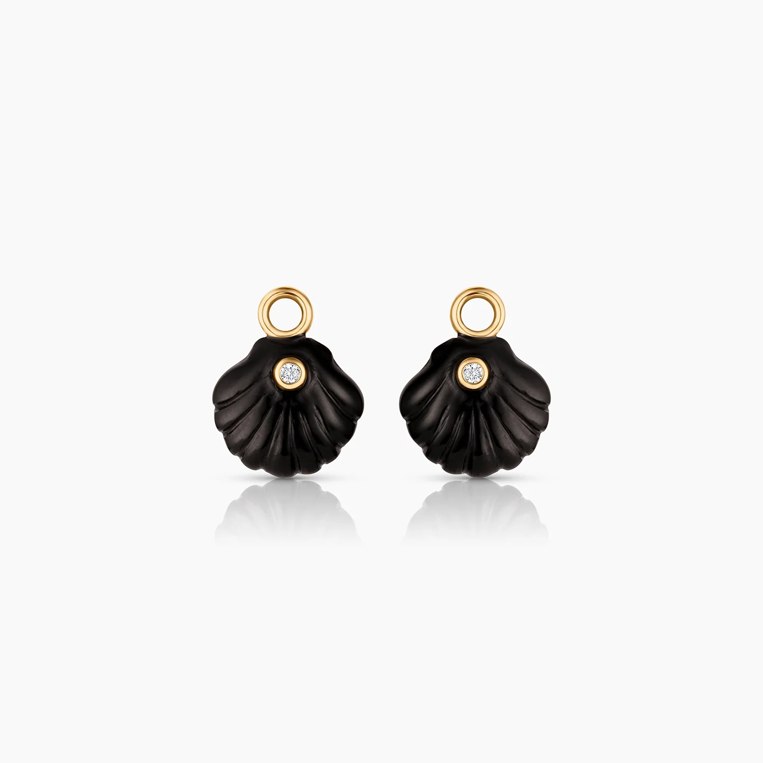 Coquille Onyx Shell Earring Charms