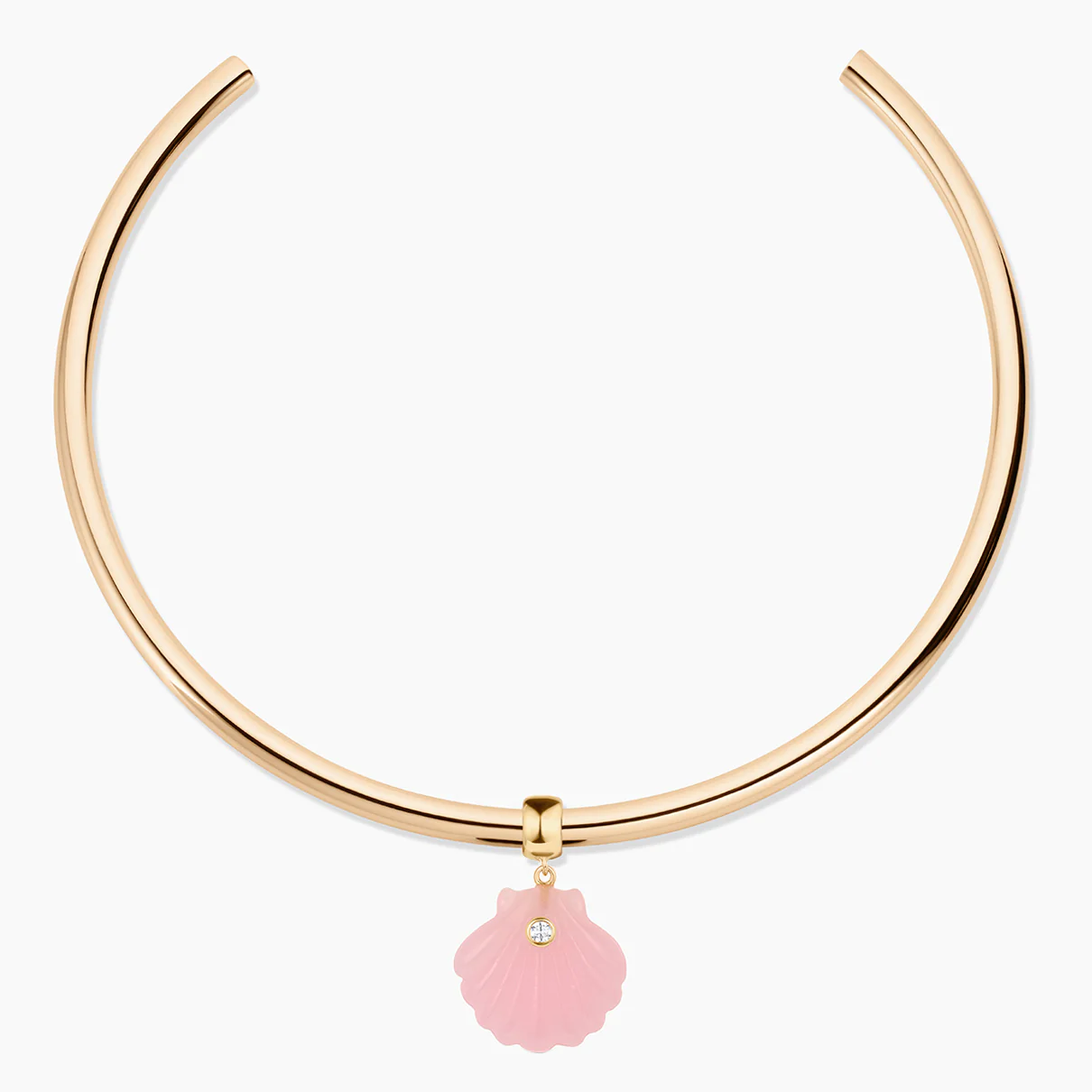 Coquille Pink Jade Shell Bail - Image 6