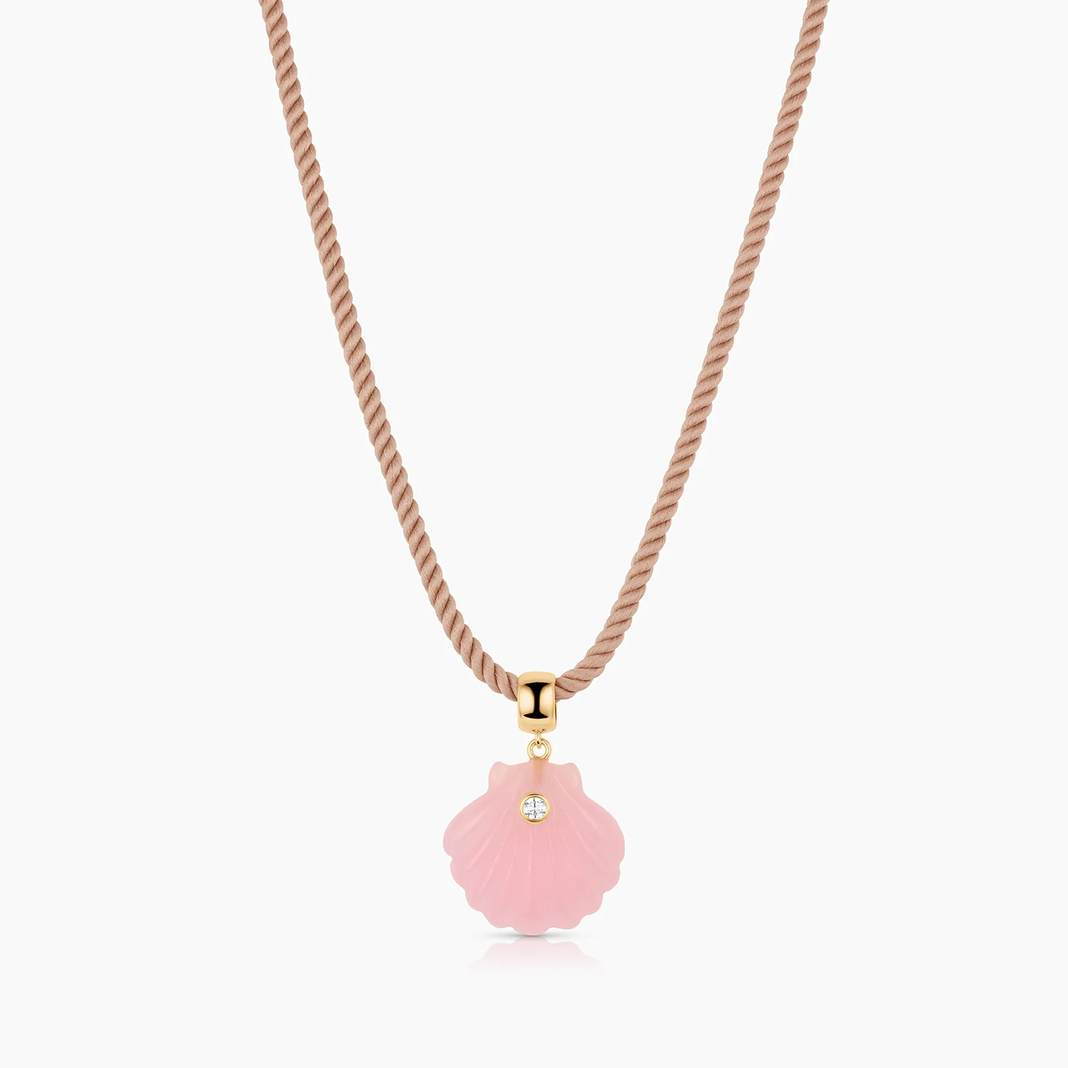 Coquille Pink Jade Shell Bail - Image 7