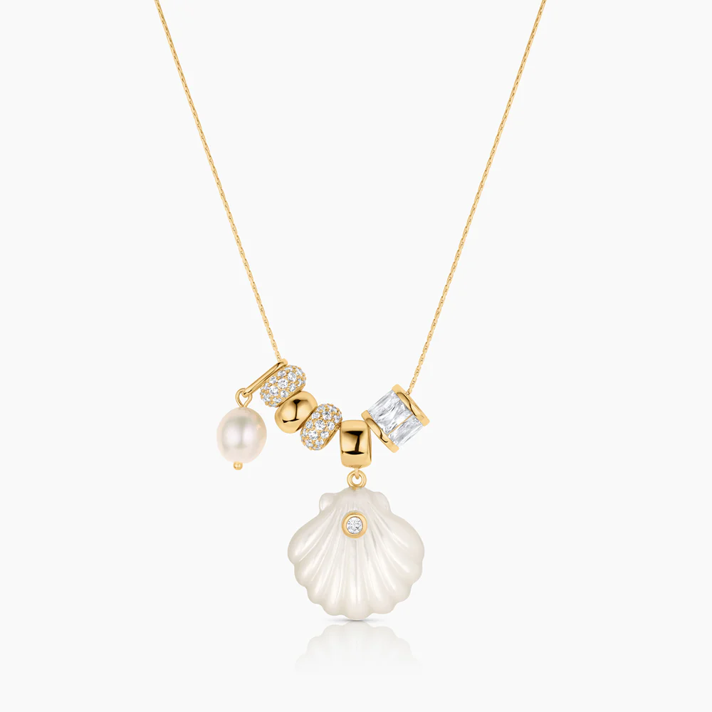 Coquille Soirée Mother Of Pearl Shell Necklace