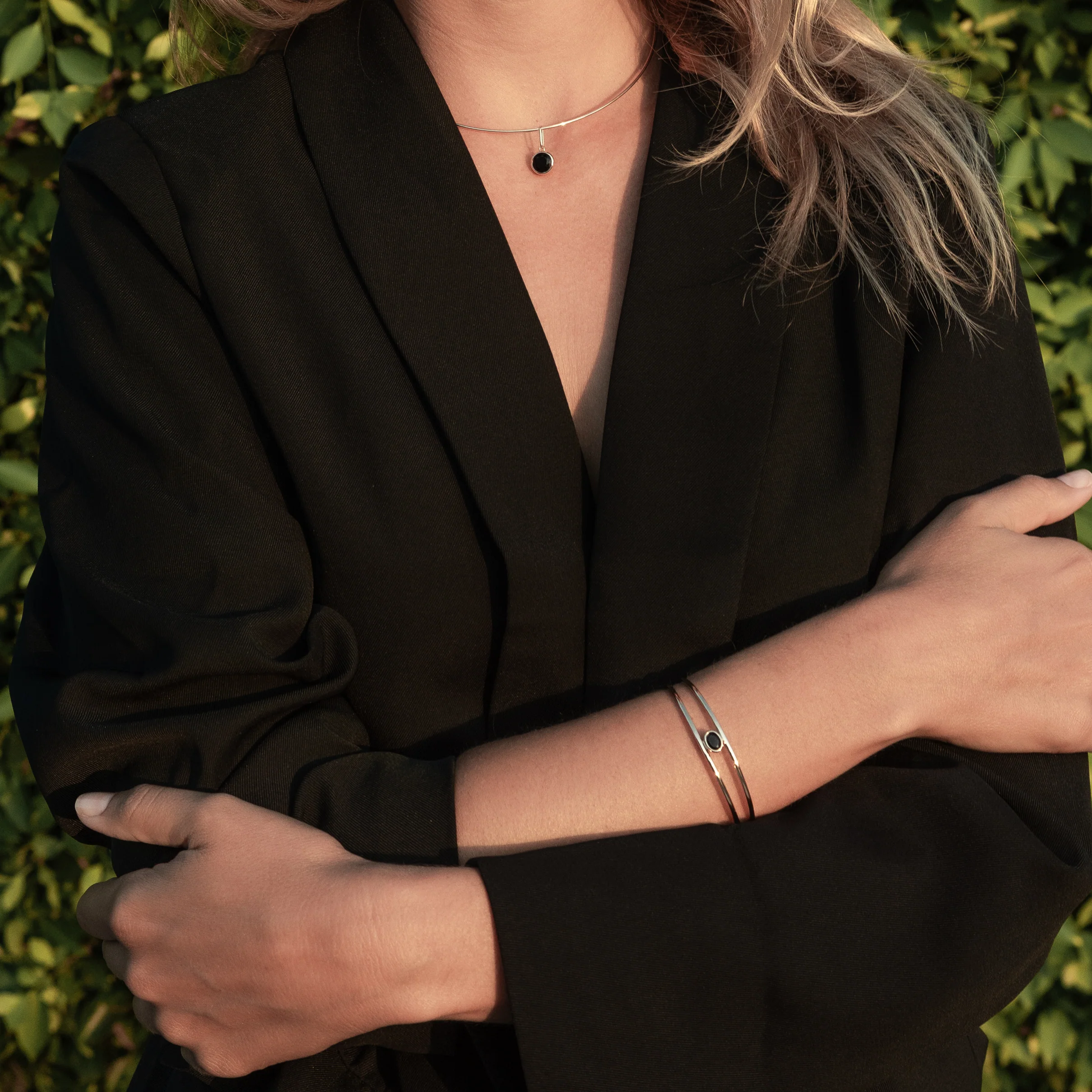 Dottie Black Choker Necklace - Image 4