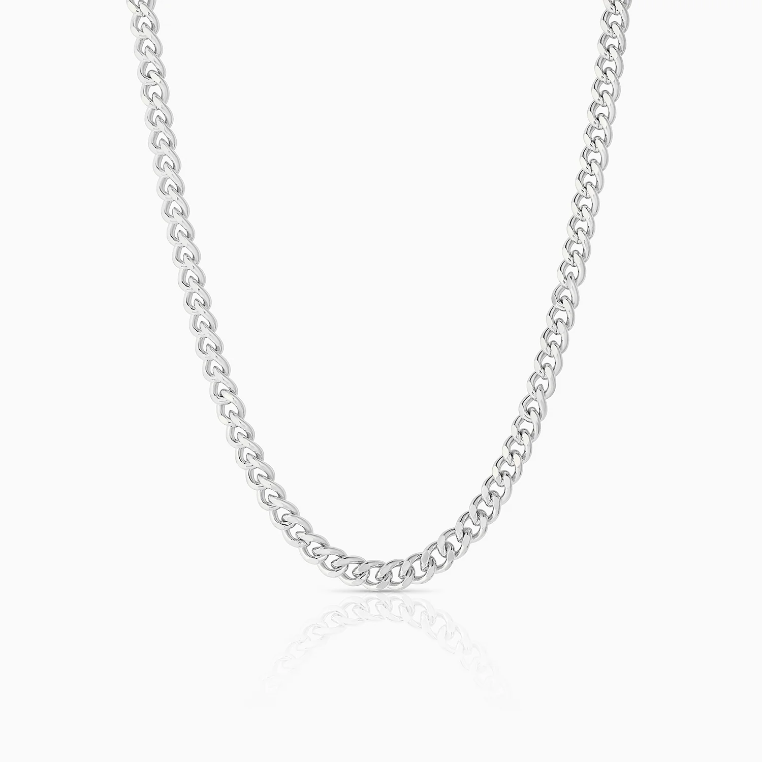 Drew Silver Curb Necklace