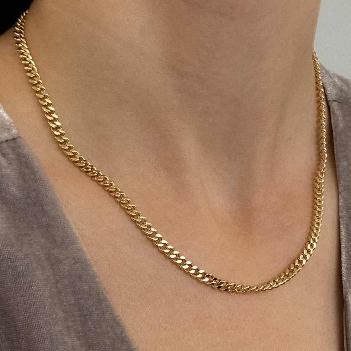 Drew Silver Curb Necklace - Image 3