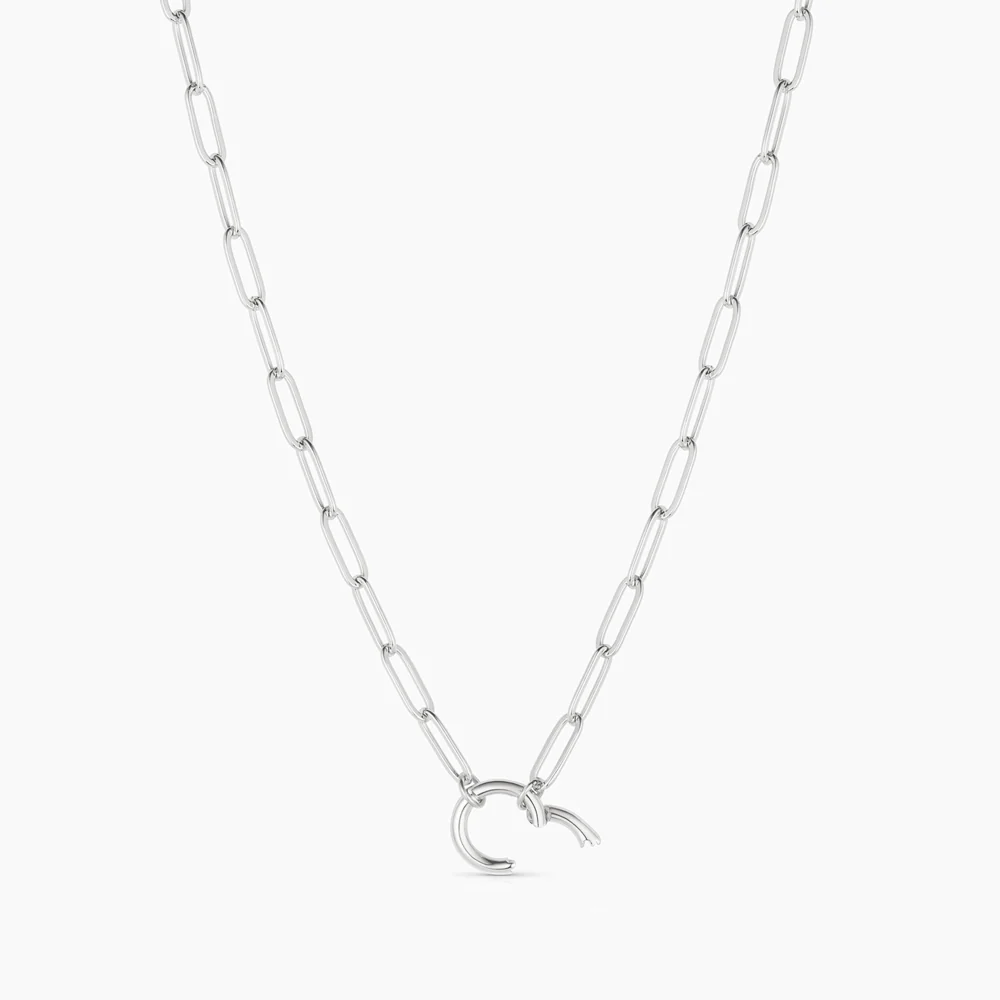 Finn Paperclip Charm Necklace - Image 4