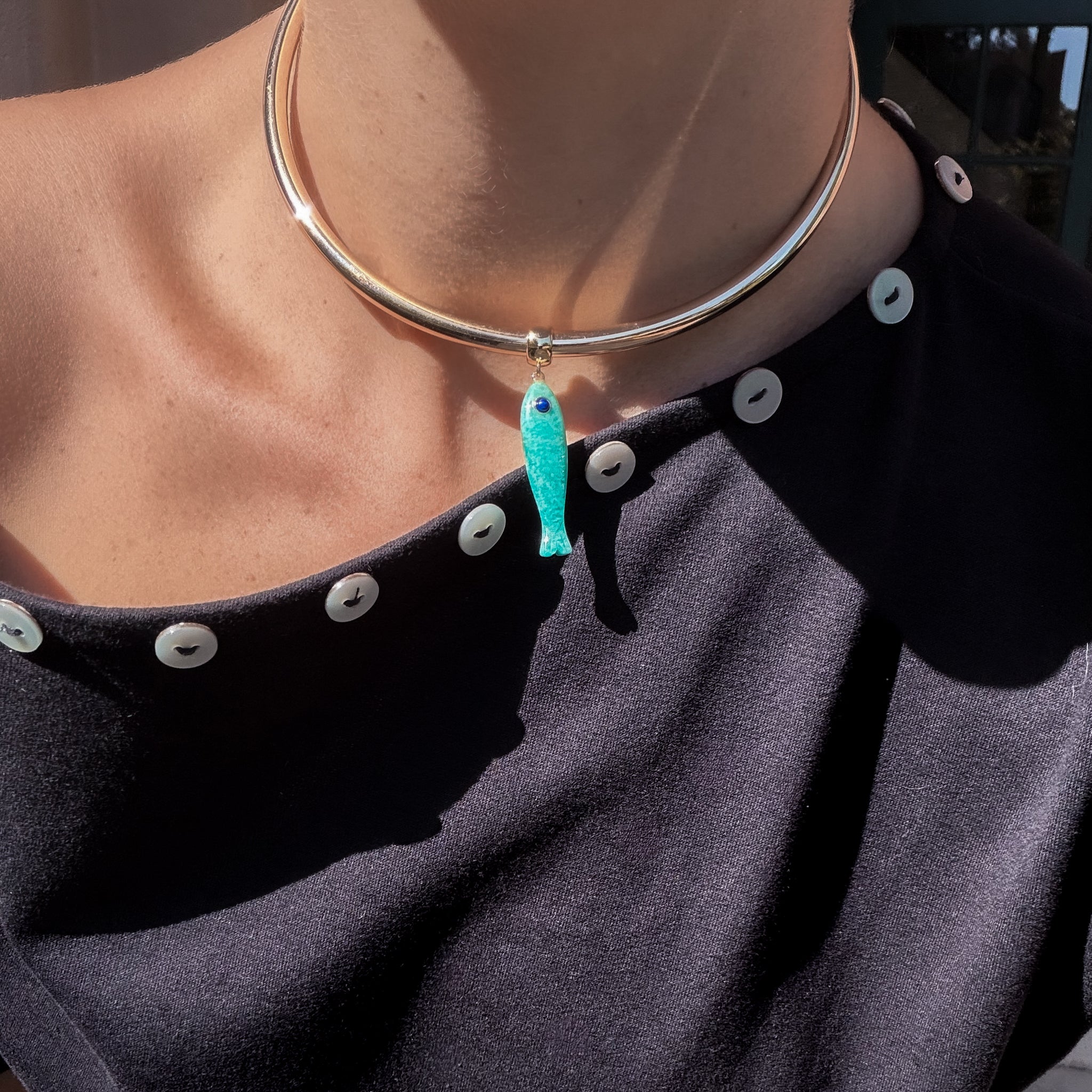 Fortuna Amazonite Fish Bail - Image 2