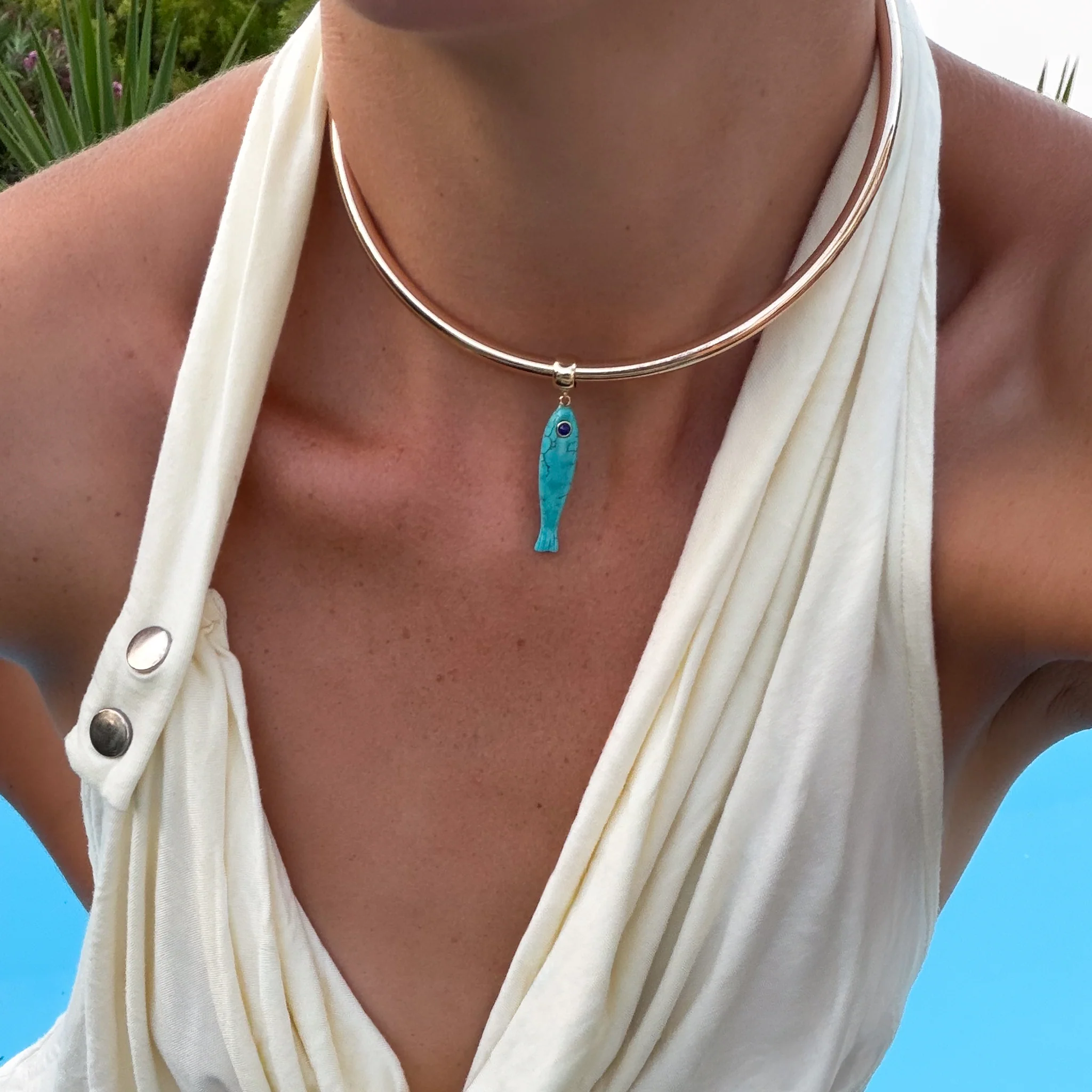 Fortuna Howlite Fish Bail - Image 2