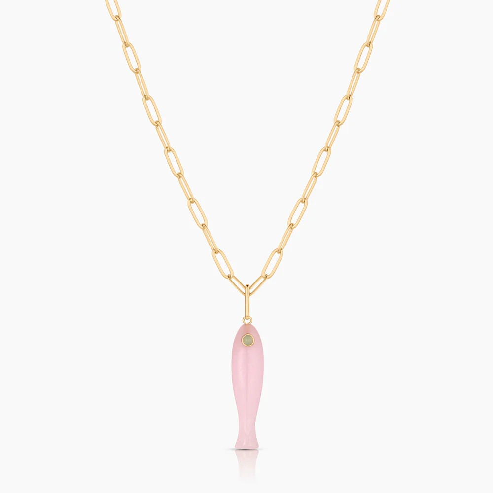 Fortuna Pink Jade Fish - Image 3