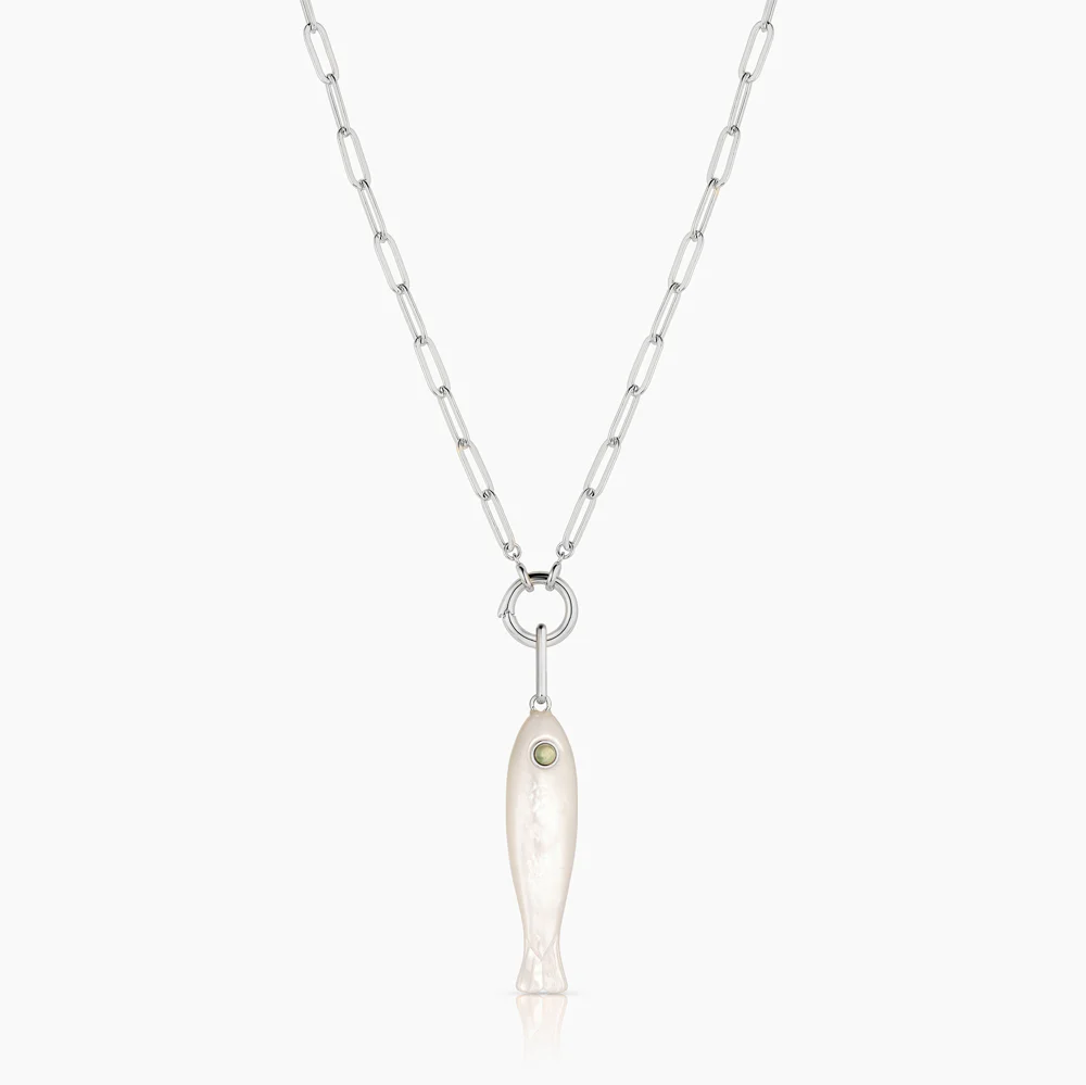 Fortuna Silver Mother Of Pearl Fish - Image 5