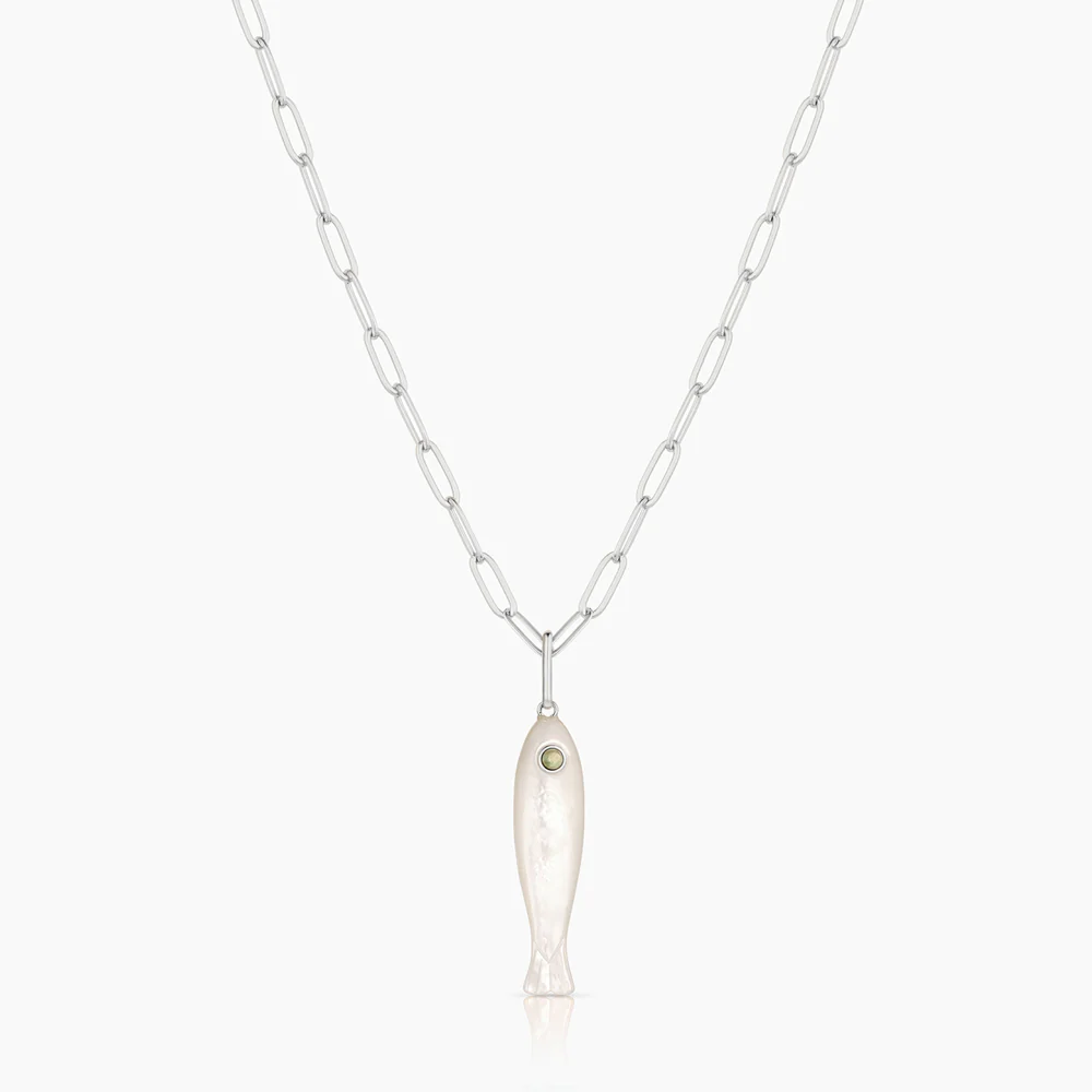 Fortuna Silver Mother Of Pearl Fish - Image 6
