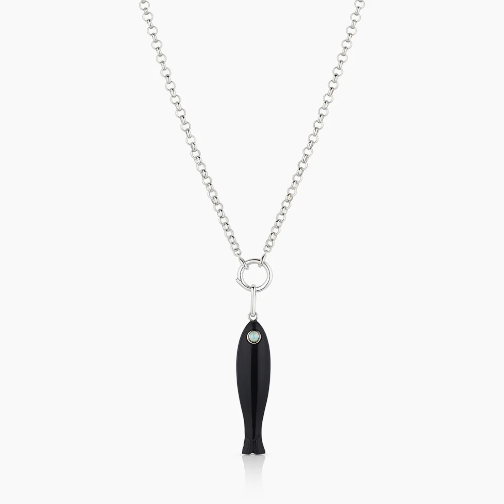Fortuna Silver Onyx Fish - Image 4