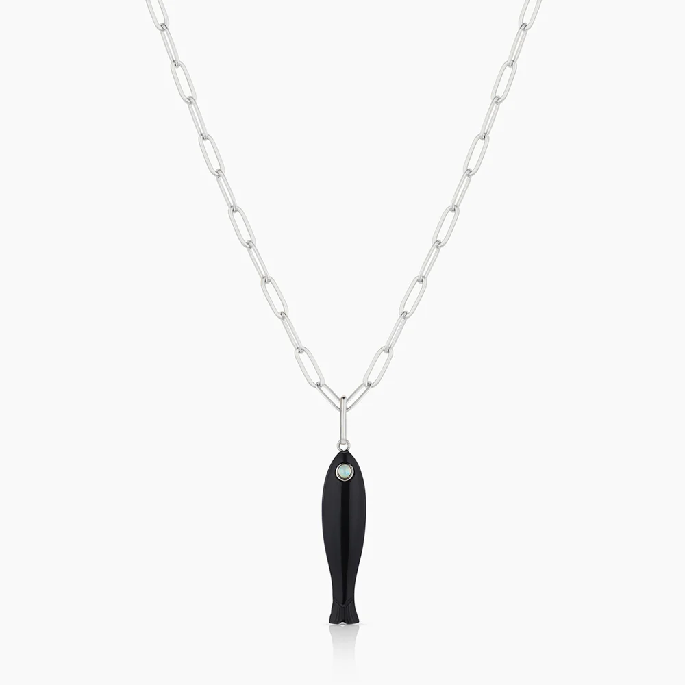 Fortuna Silver Onyx Fish - Image 5