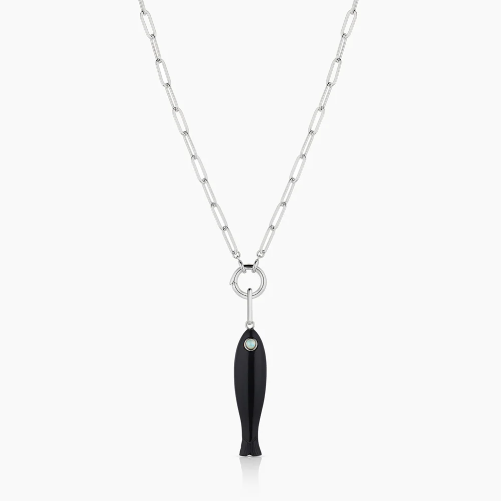 Fortuna Silver Onyx Fish - Image 6