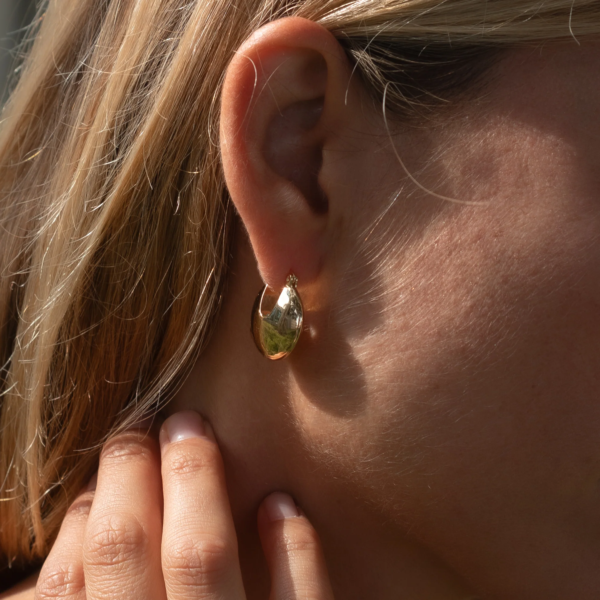 Good Fortune Hoop Earrings - Image 2