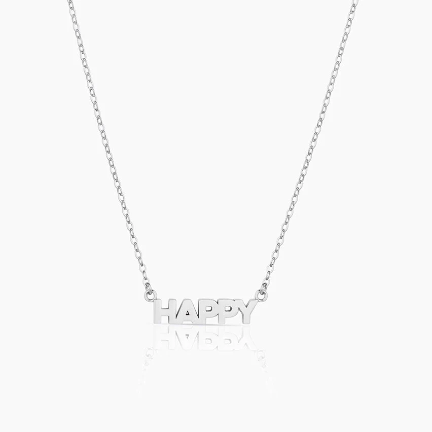 Happy Script Necklace - Image 5