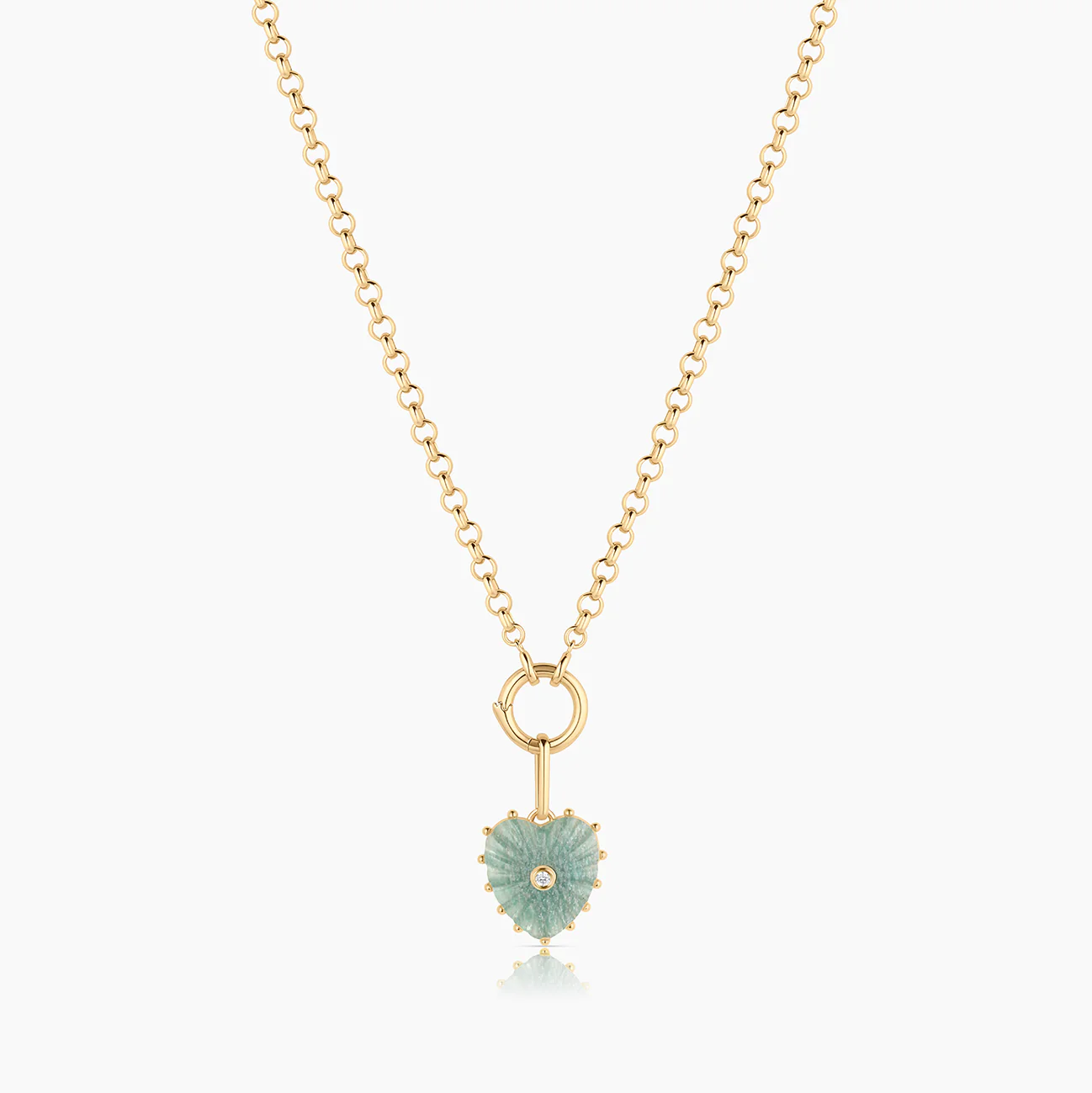 Isabel Amazonite Heart - Image 3