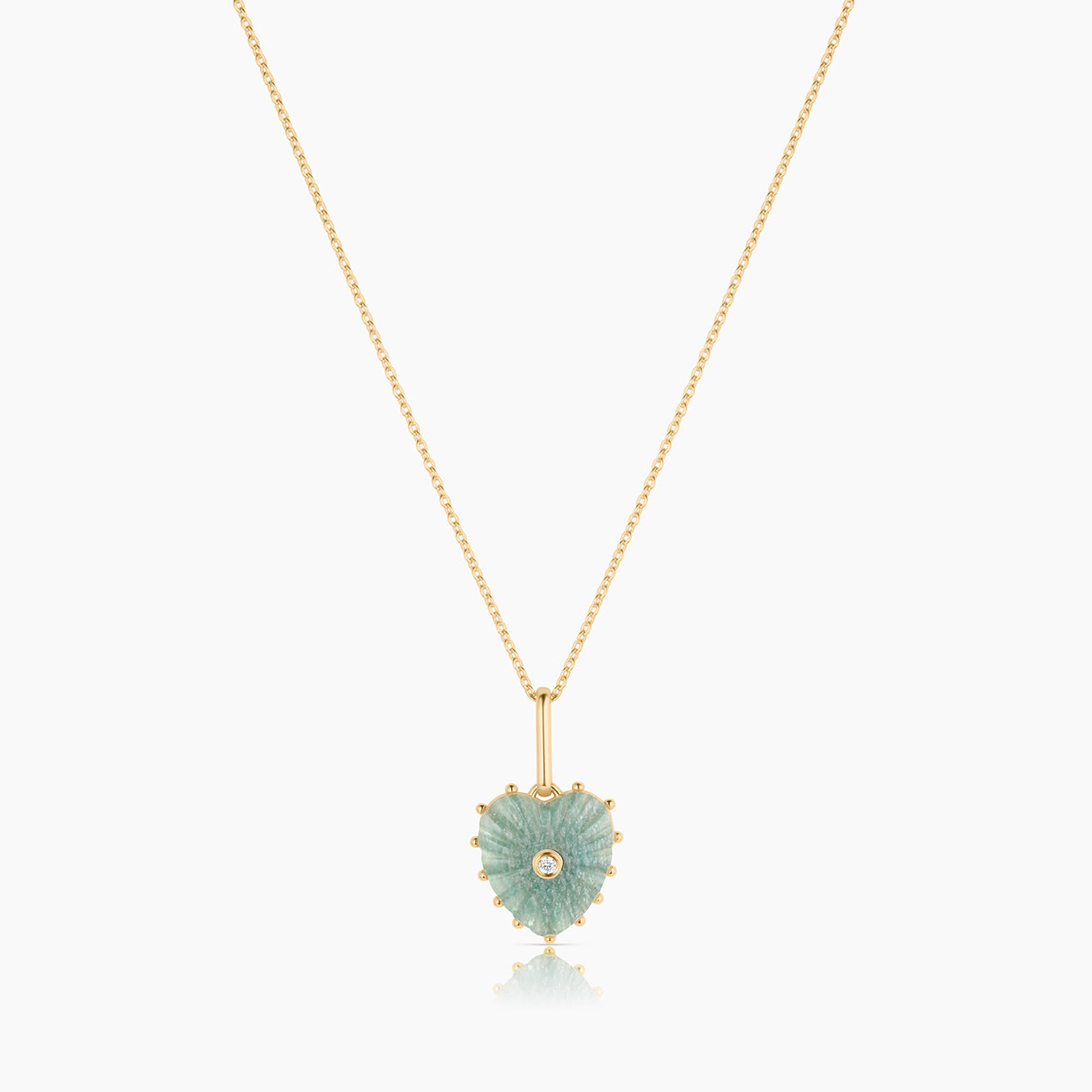 Isabel Amazonite Heart - Image 8