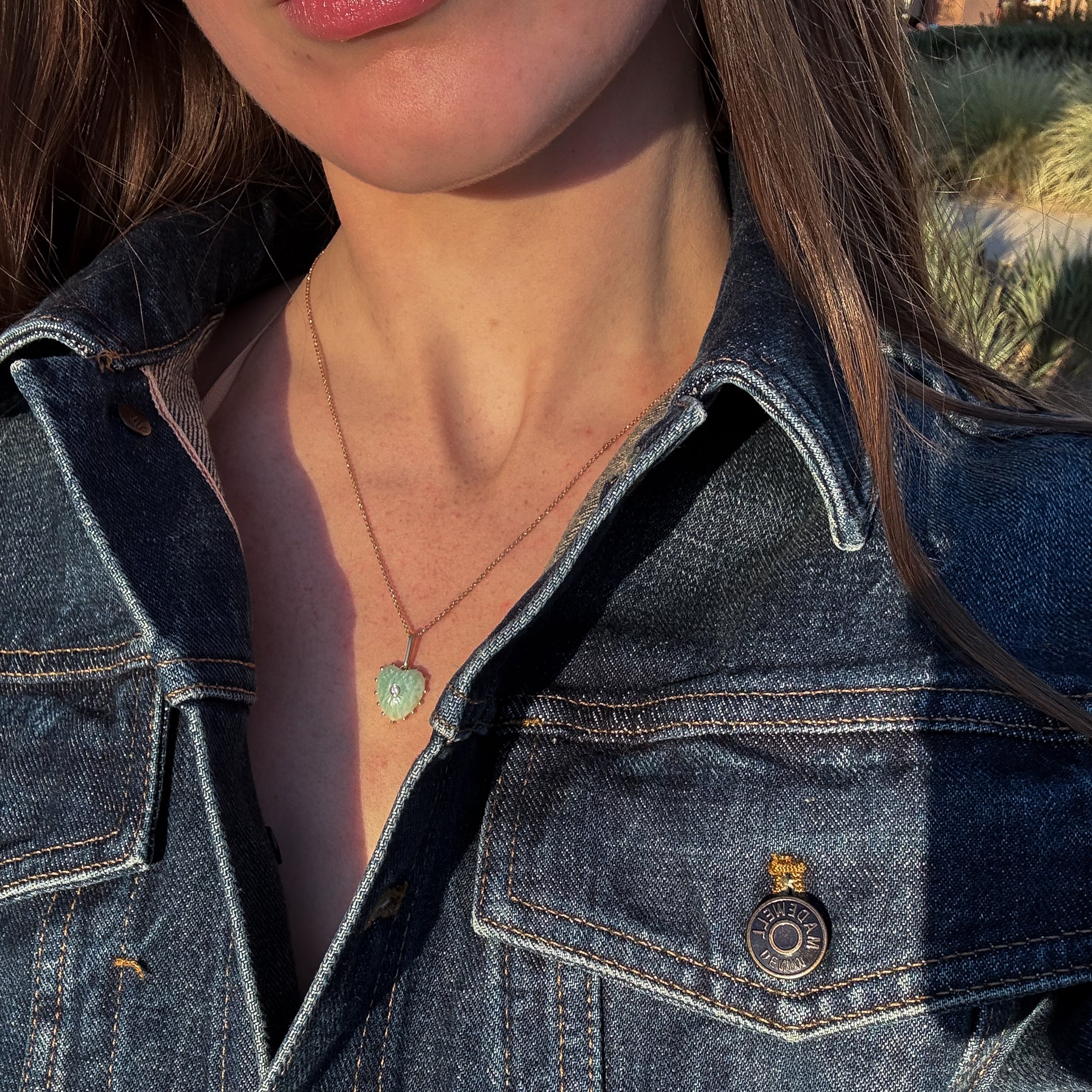 Isabel Amazonite Heart - Image 9