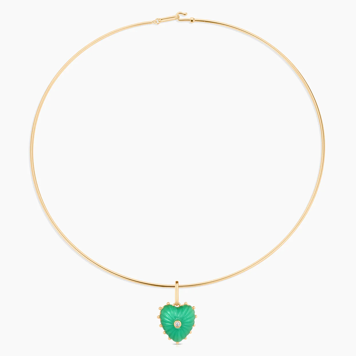 Isabel Chrysoprase Heart - Image 8