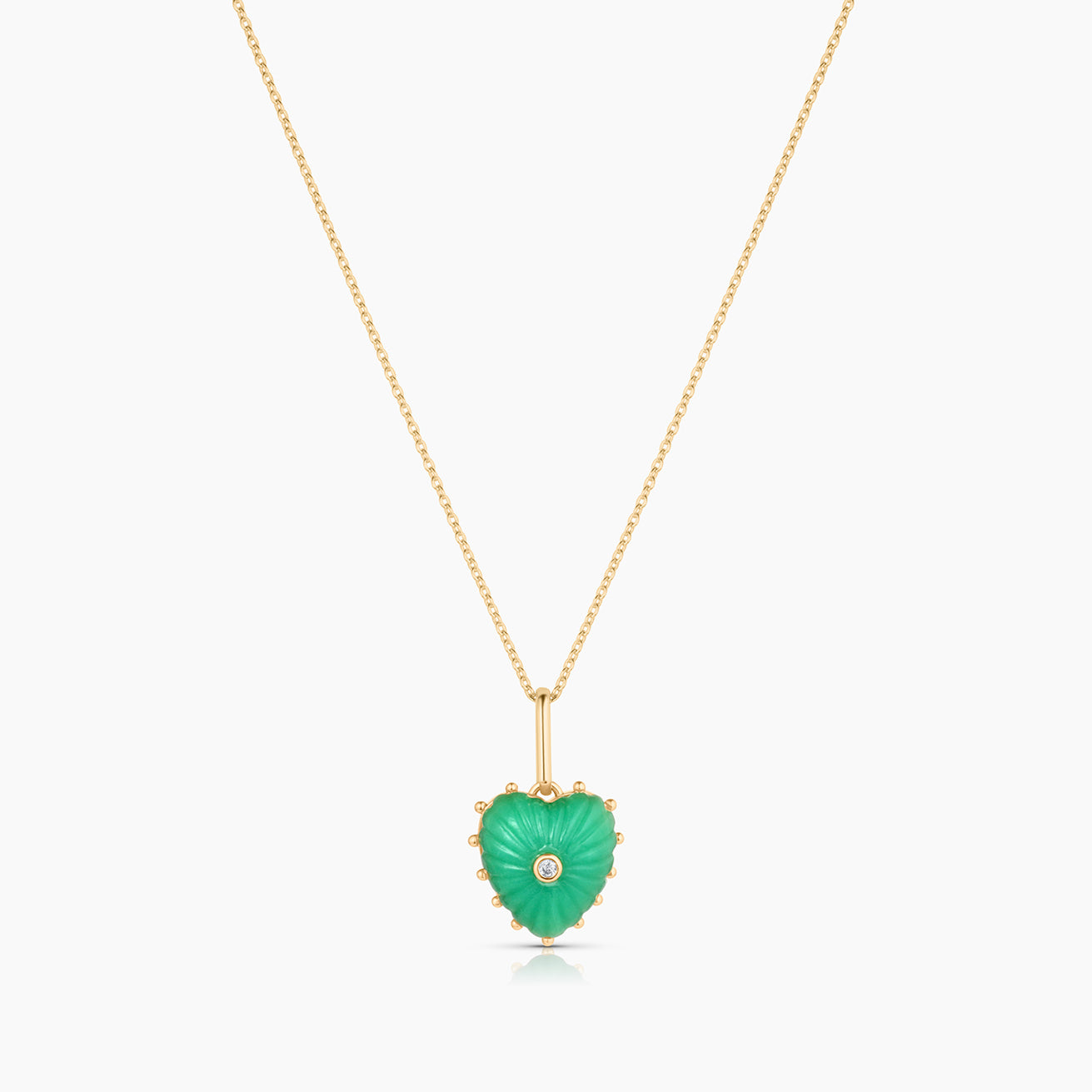Isabel Chrysoprase Heart - Image 9