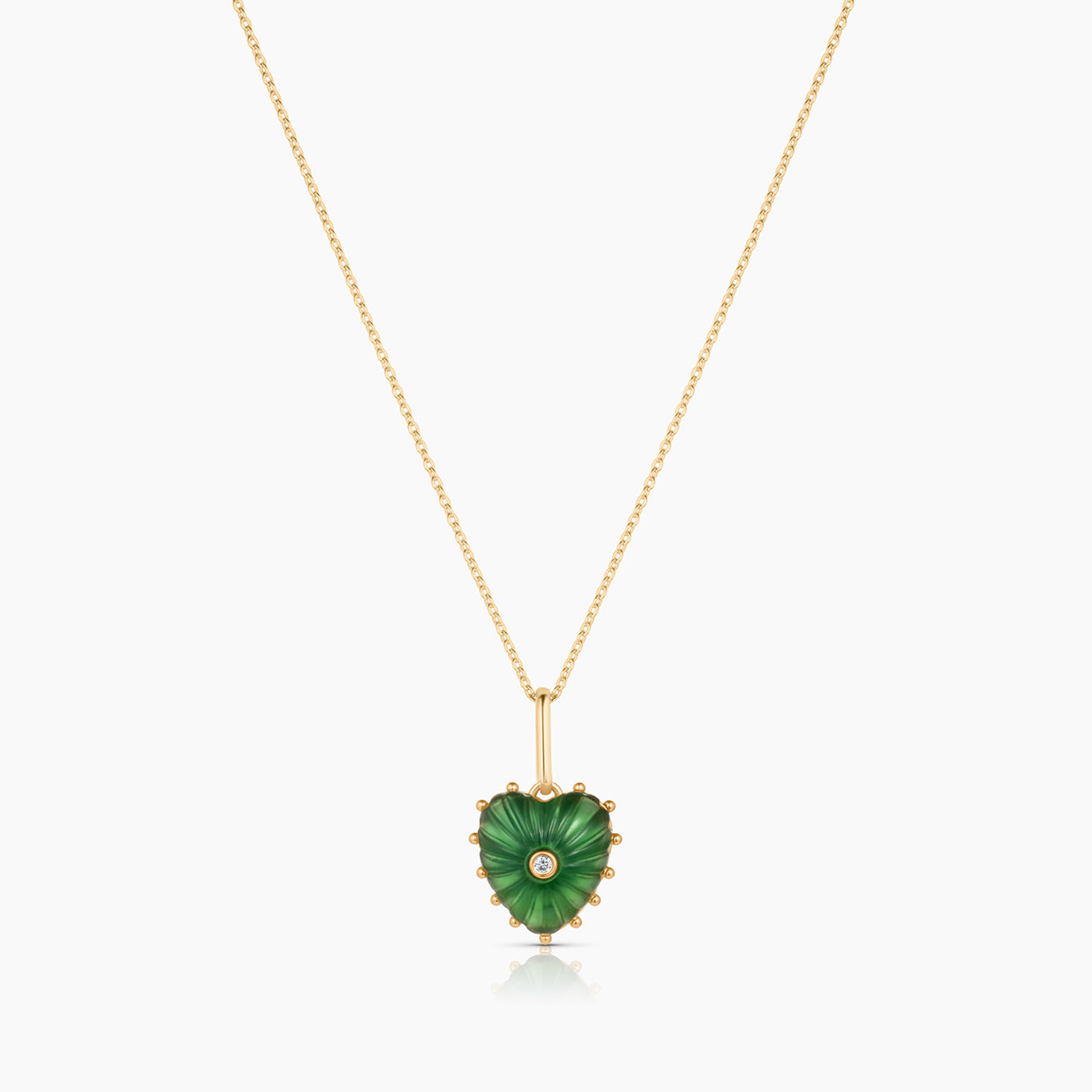 Isabel Green Jade Heart - Image 6