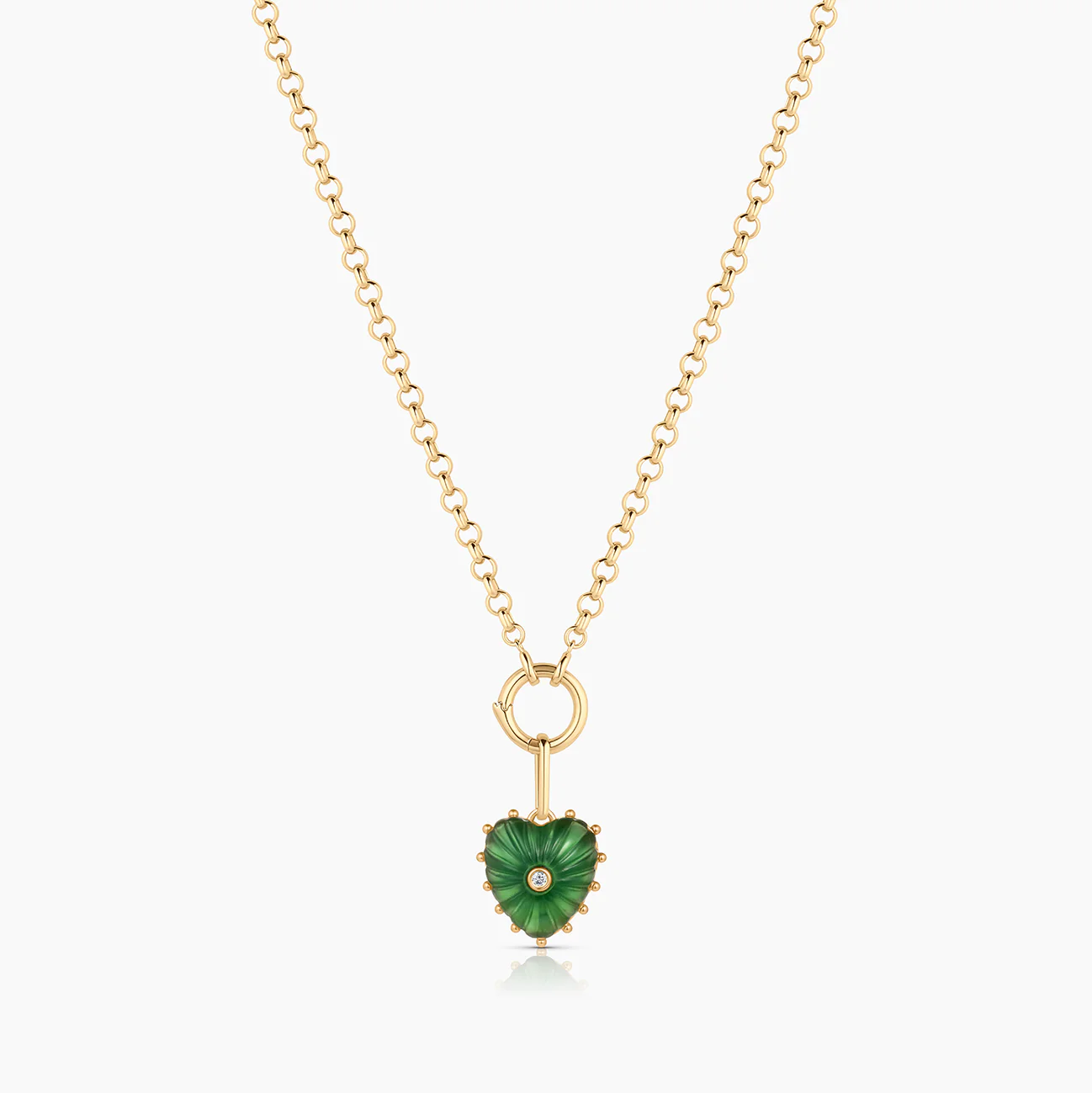 Isabel Green Jade Heart - Image 7