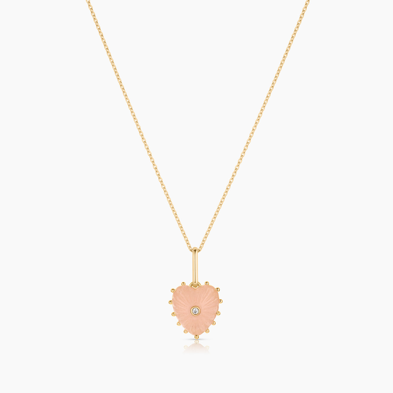 Isabel Pink Jade Heart - Image 6