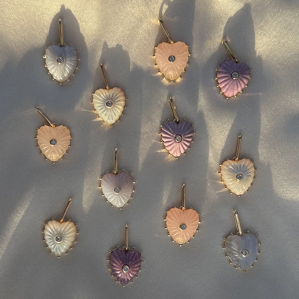 Isabel Purple Mica Heart - Image 7