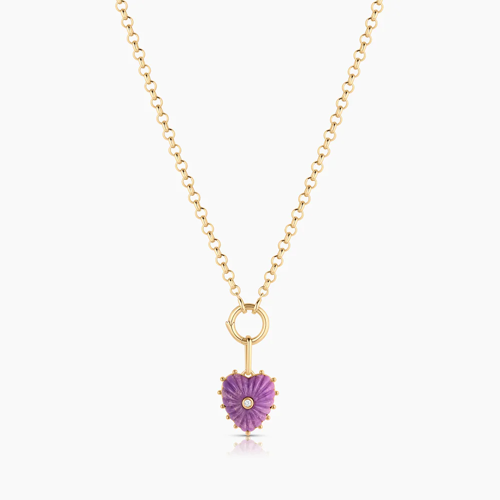 Isabel Purple Mica Heart - Image 10