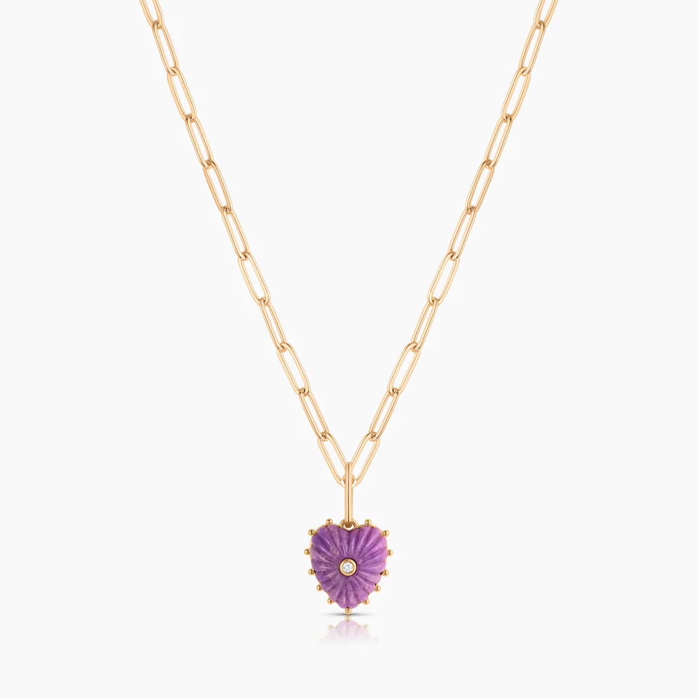 Isabel Purple Mica Heart - Image 4