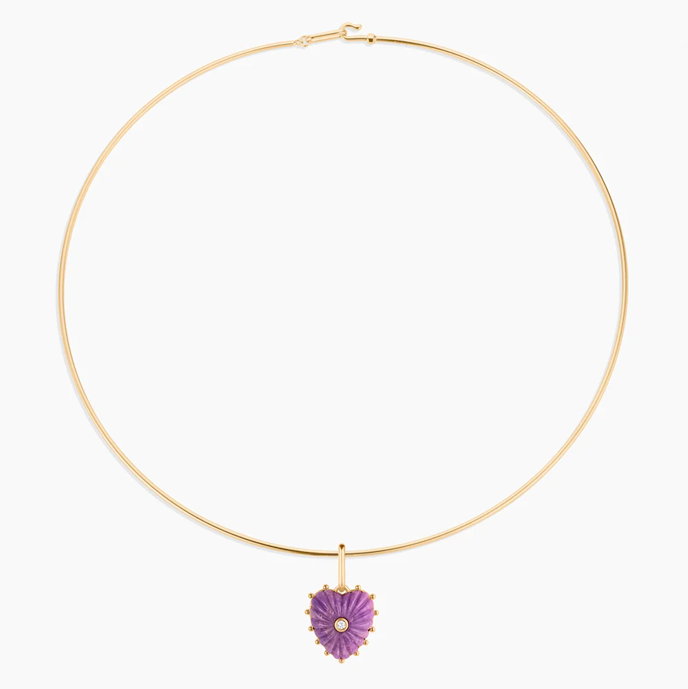 Isabel Purple Mica Heart - Image 5