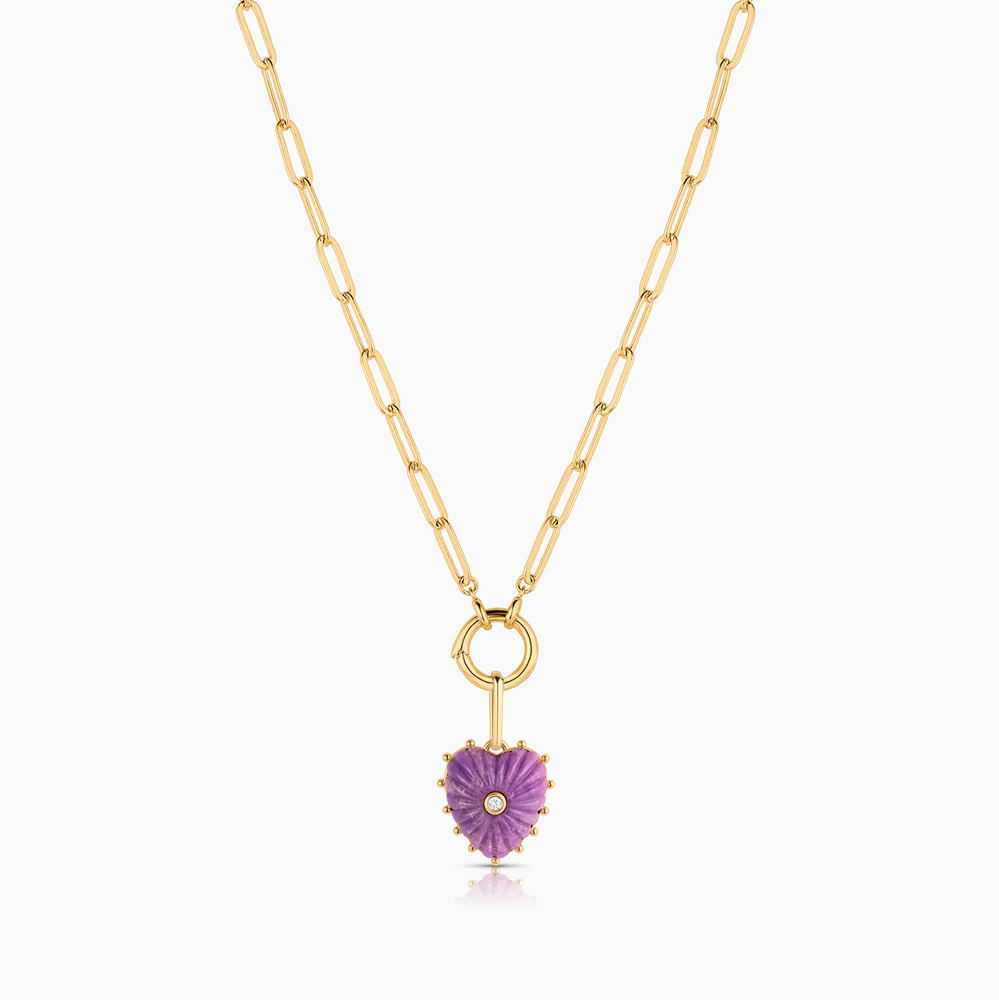 Isabel Purple Mica Heart - Image 9