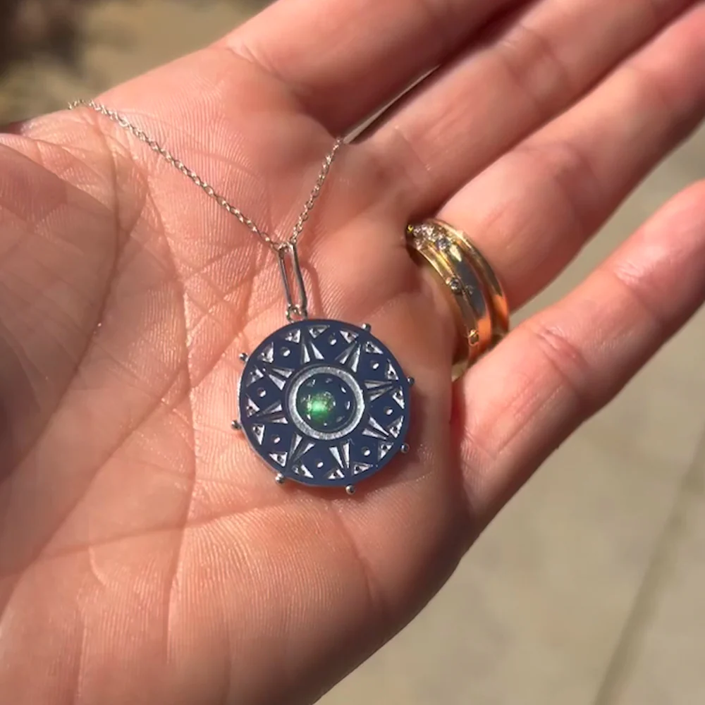Karmic Wheel Silver Charm - Image 3