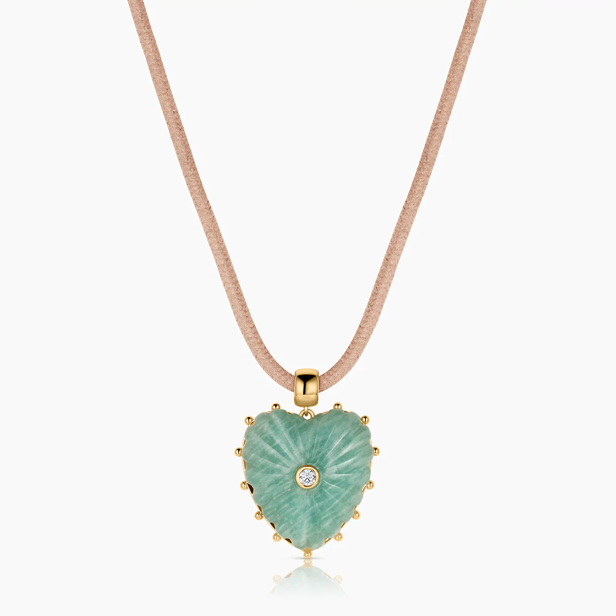 Malene Amazonite Heart Bail - Image 11