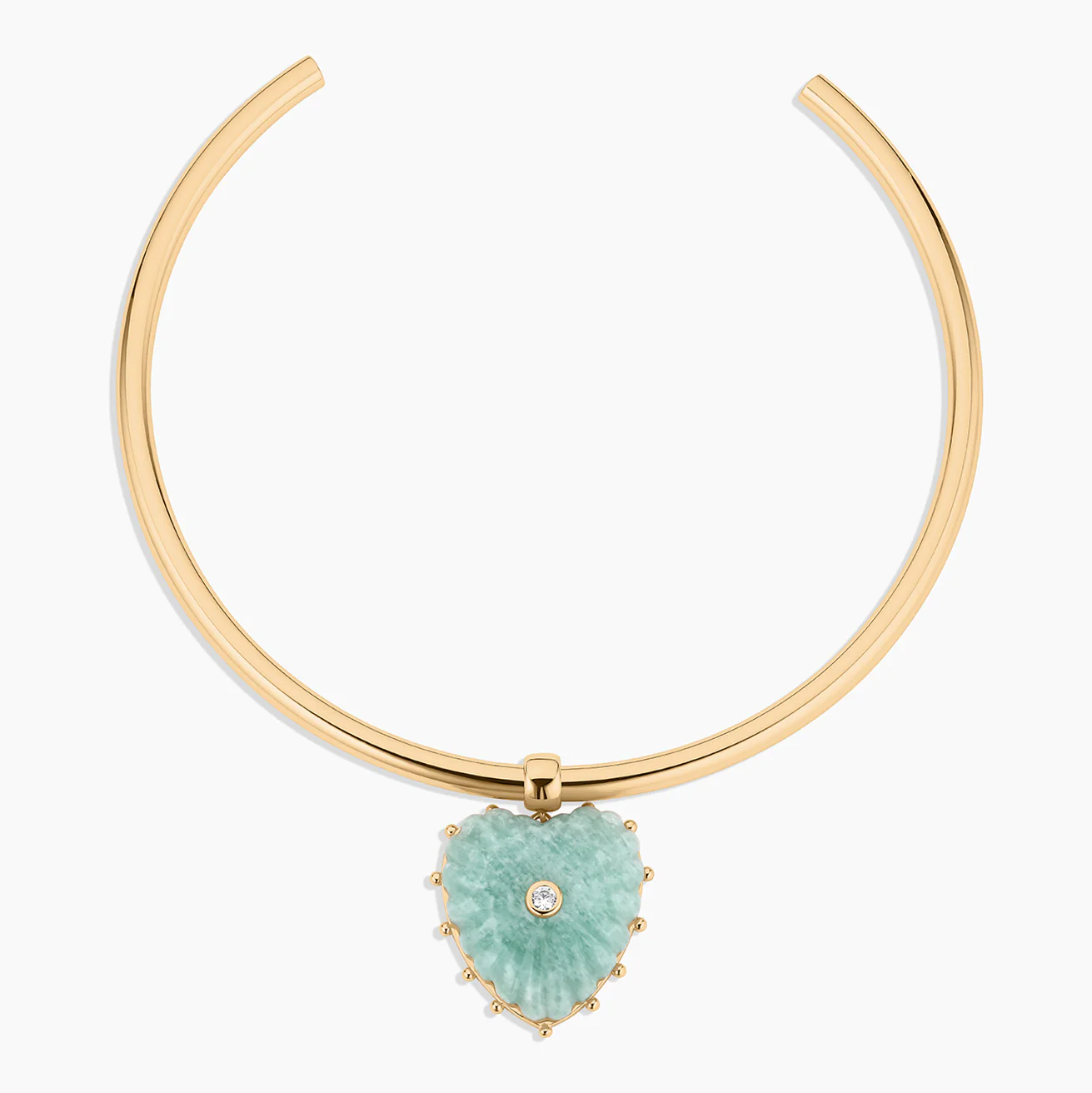 Malene Amazonite Heart Bail - Image 14